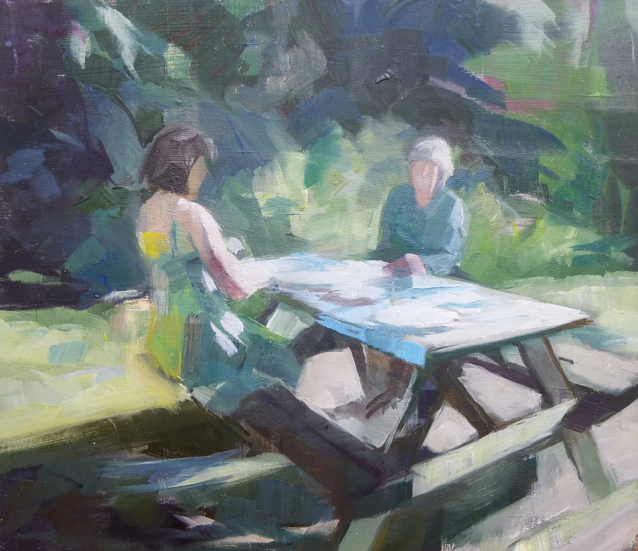 Ceri Allen 'Summer Past', oil on board, 30 x 34cm, £600
