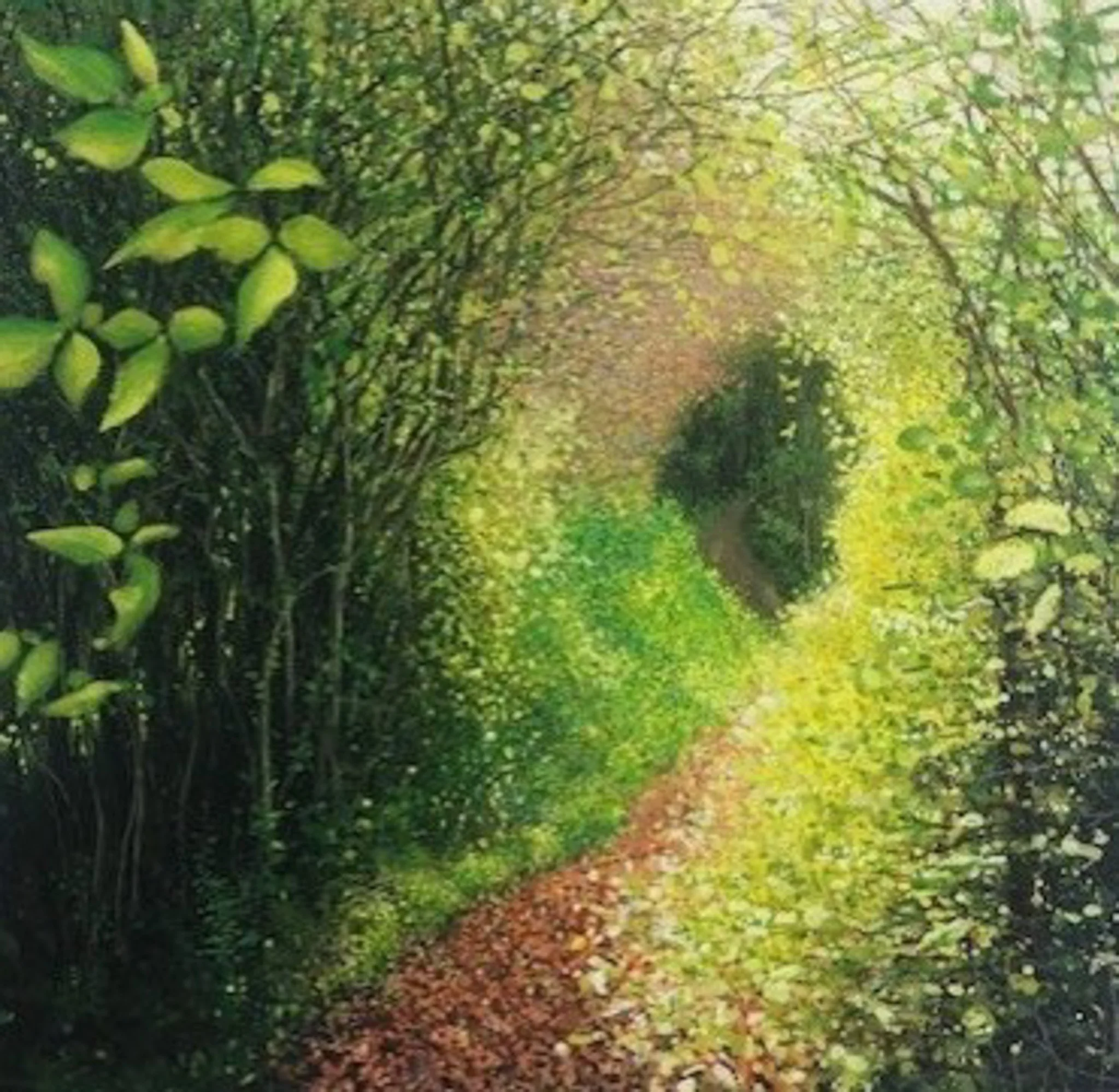 Mark A Pearce 'Summer Equinox', watercolour and gouche, 72 x72cm,