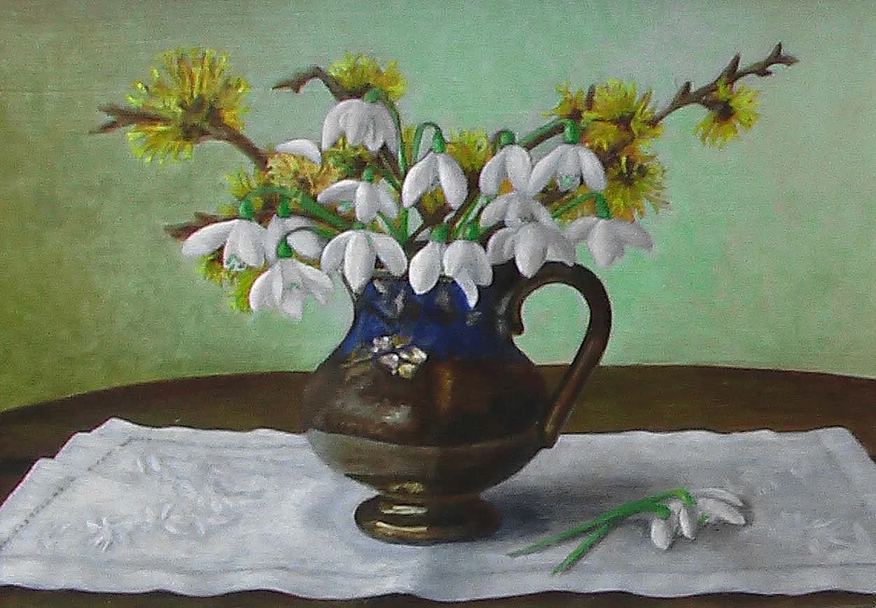 Hazel and Snowdrops