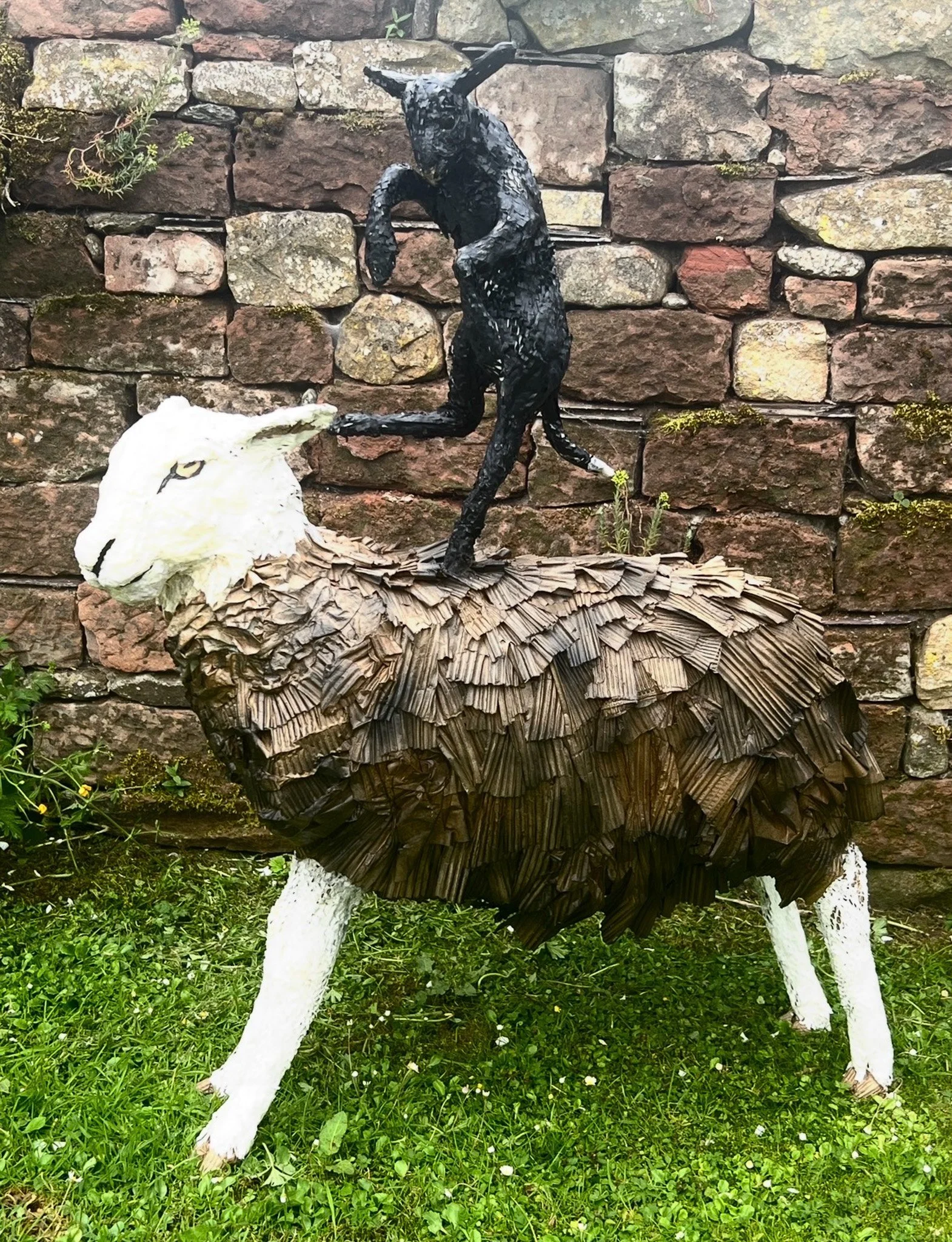 David Cemmick 'King of the Castle - Herdwick and Lamb', recycled packaging, £1250