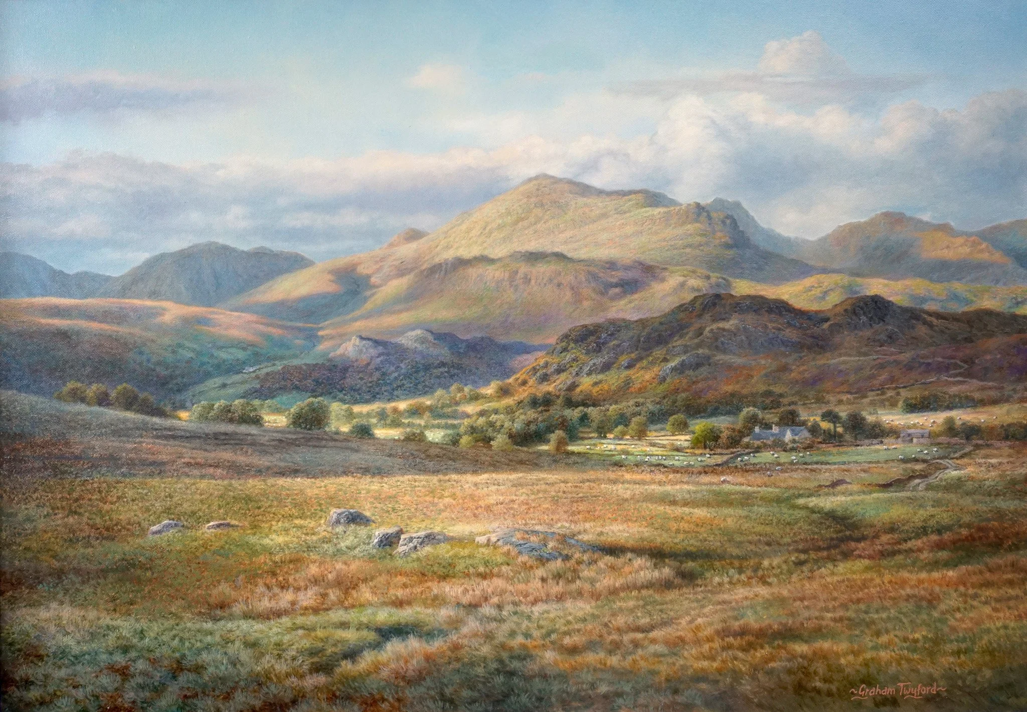 Graham Twyford 'Scafell', oil on canvas, 59 x 84cm, £3200