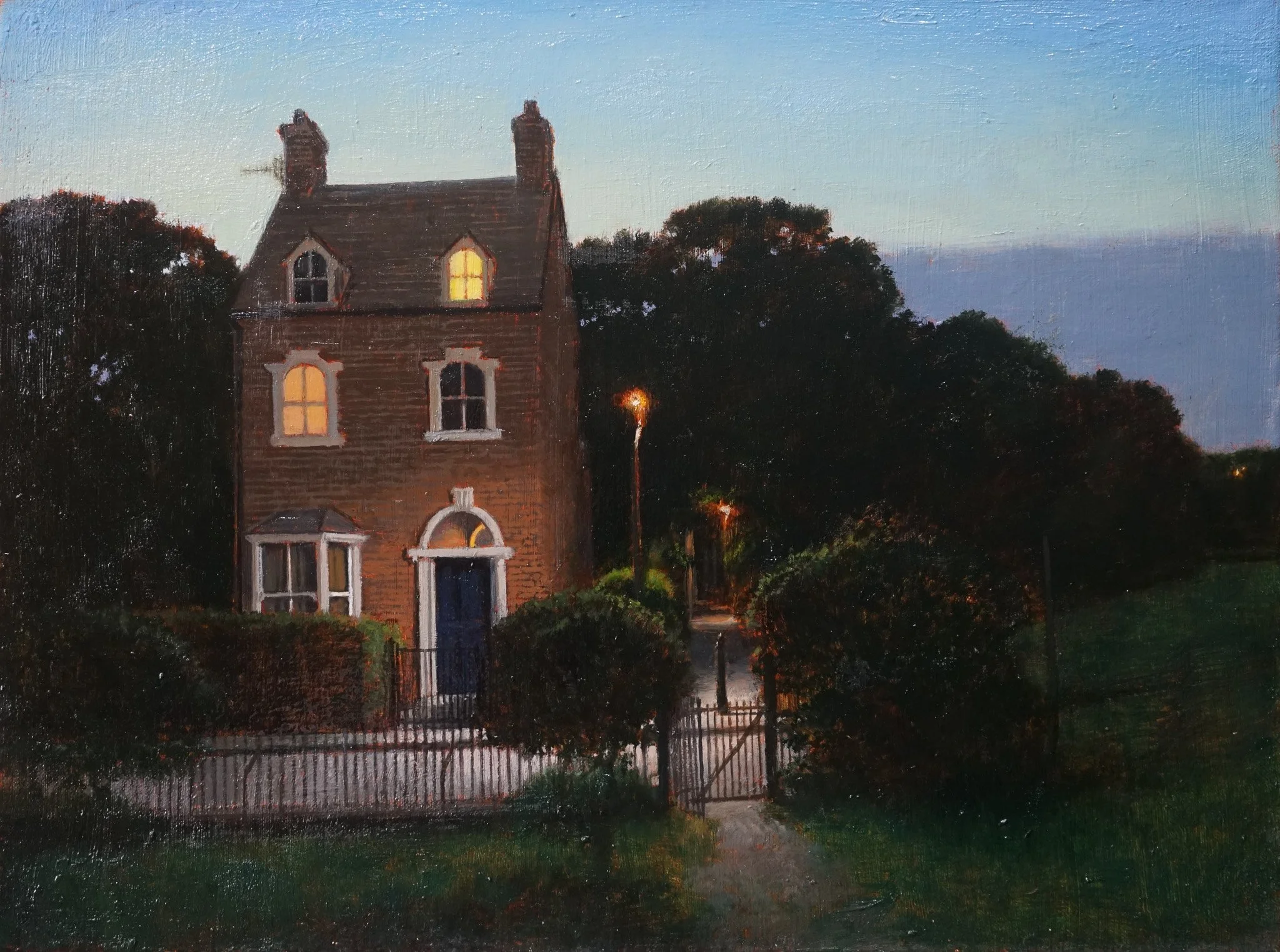 Martin Greenland 'The Park House', oil, 30.5 x 41cm, £2500
