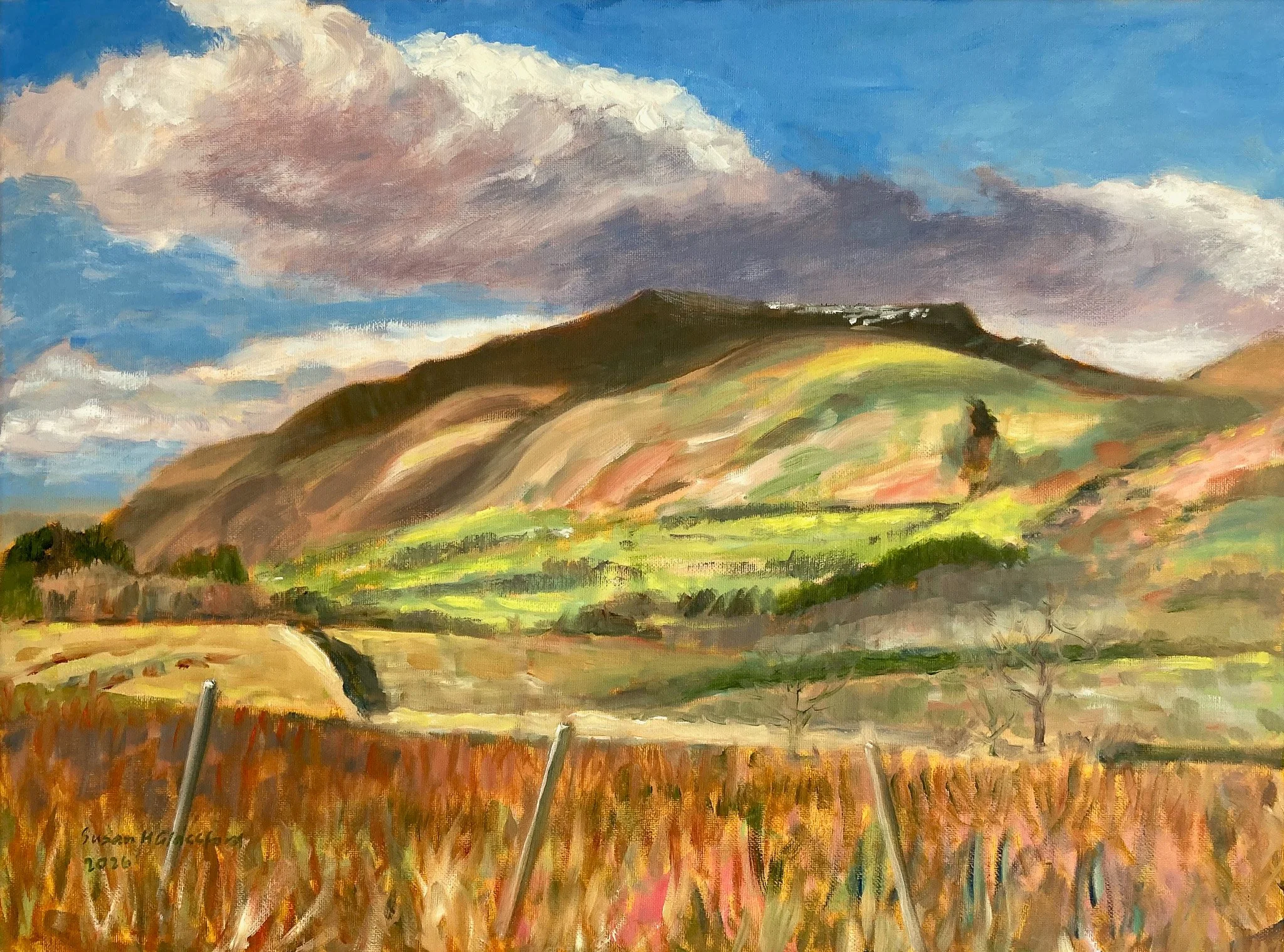 Susan H Glassford 'Saddleback from the Troutbeck Road', oil, £400