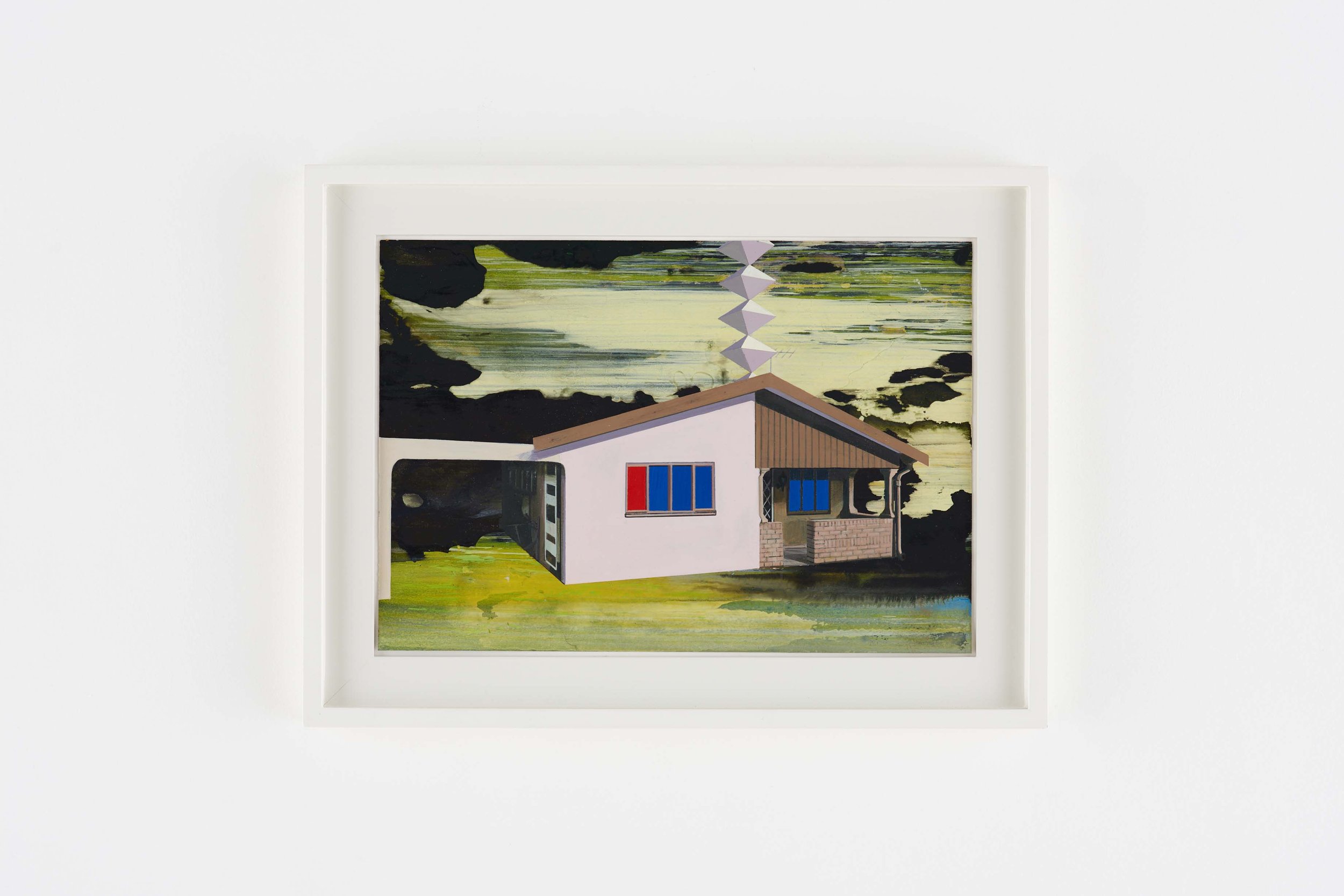 Chatsworth House 2019, Acrylic paint on paper, 24.8 x 32.8 cm.