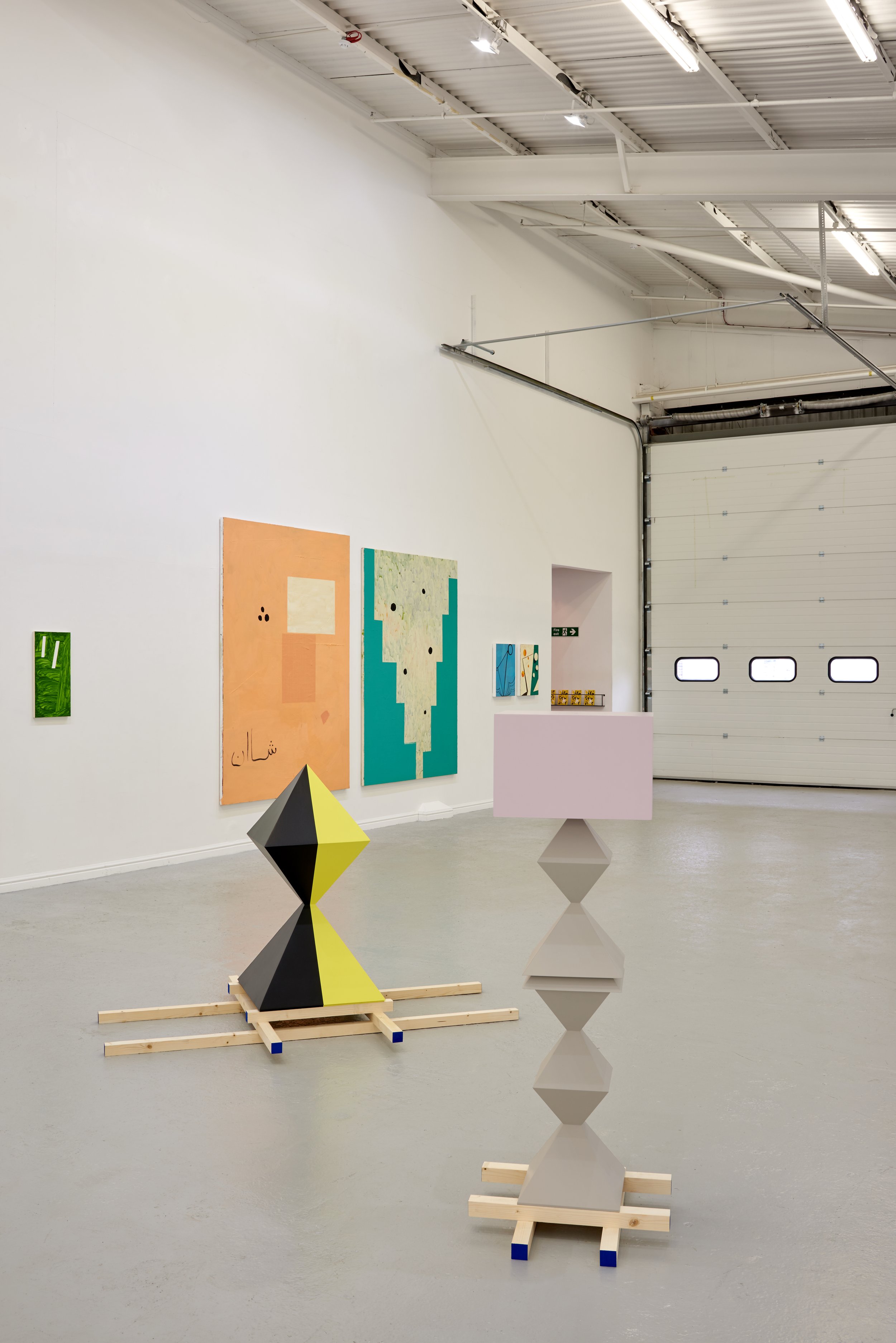 The Inhuman / Difficult Transition: Thames-Side Studios Installation.
Works by Günther Herbst, Robert Holyhead, Shaan Syed and Scott McCracken.