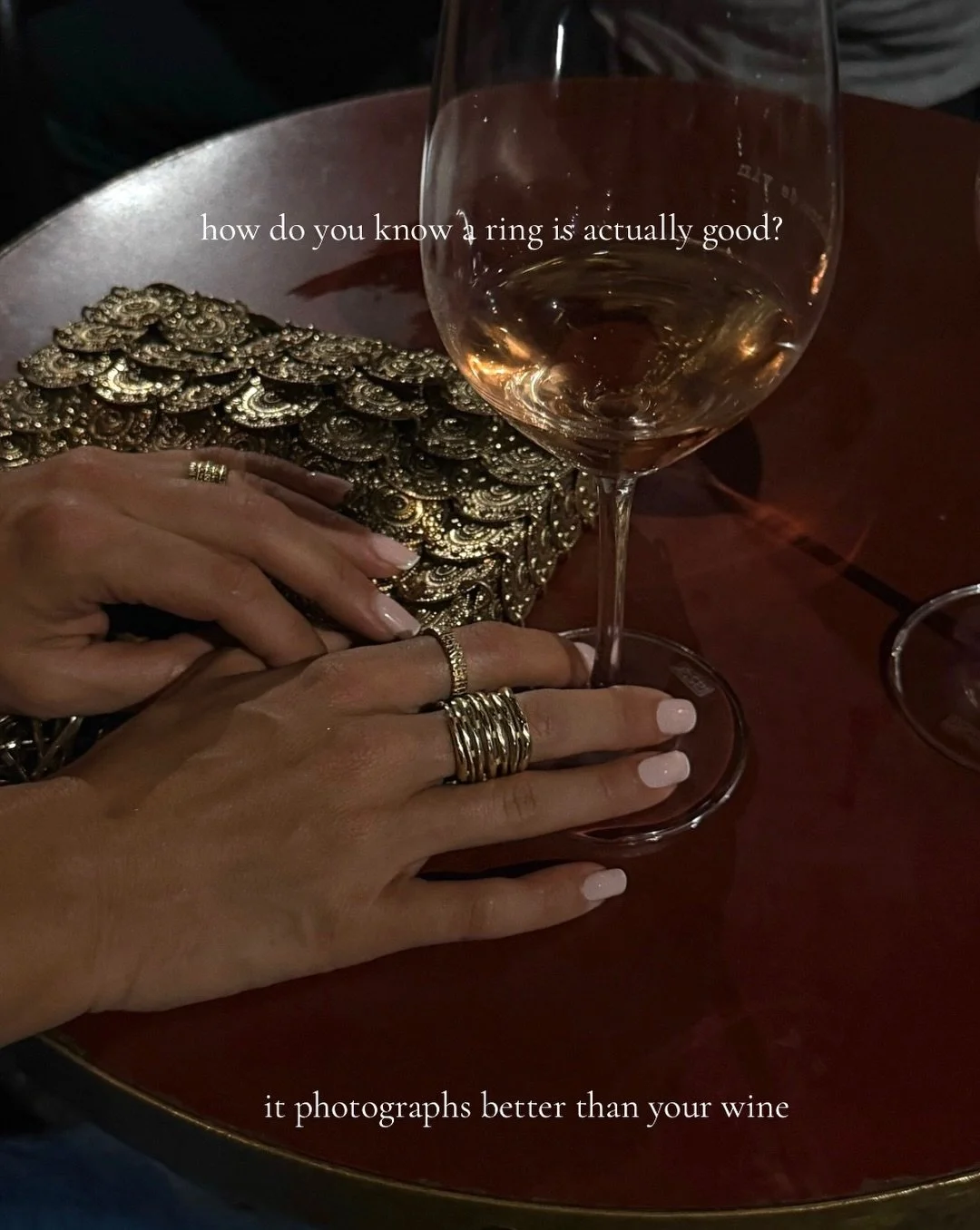 wearing: aether, new fragment and fragment rings - all bronze, from the Prehistoric collection