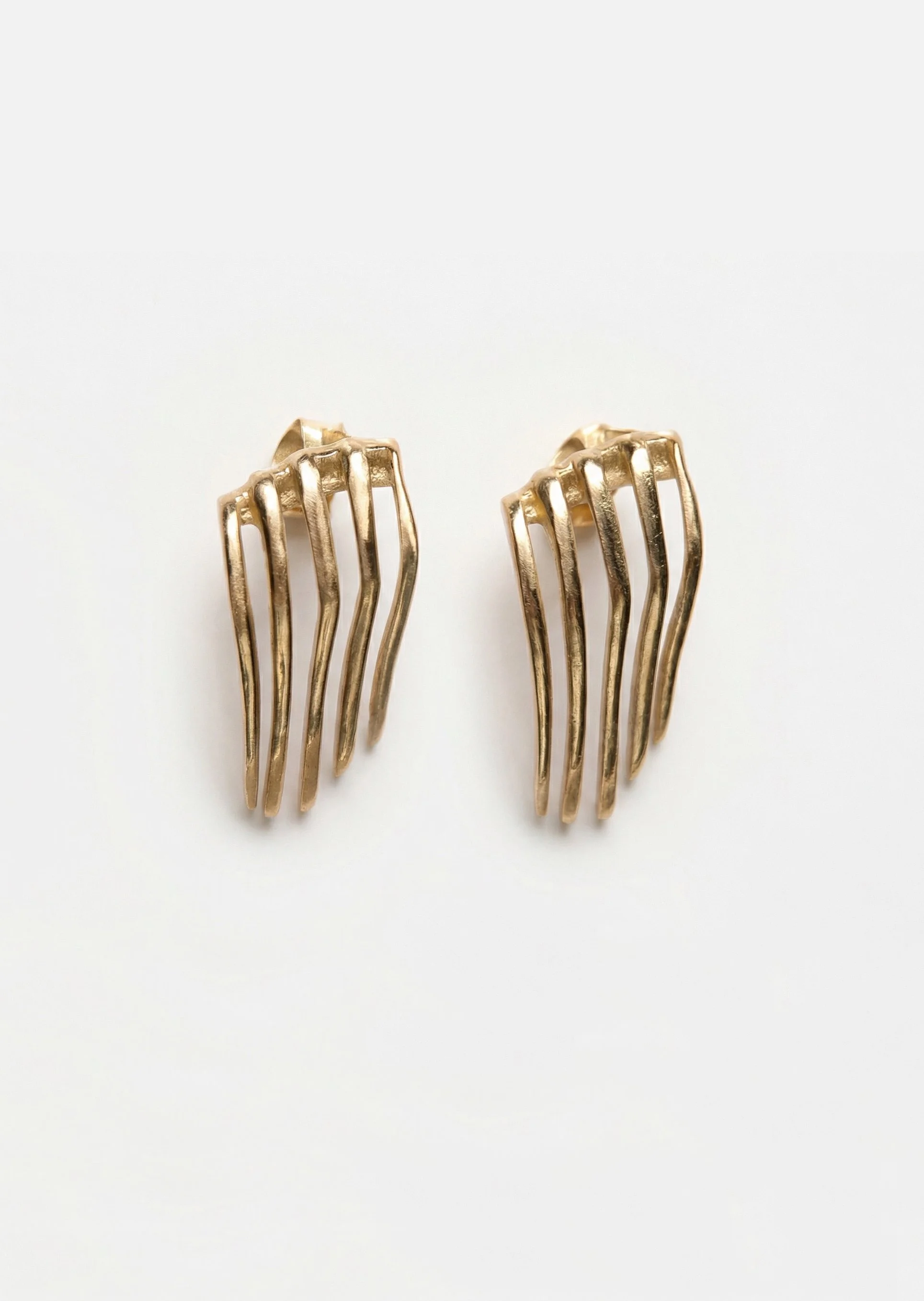 Fold Earrings Bronze