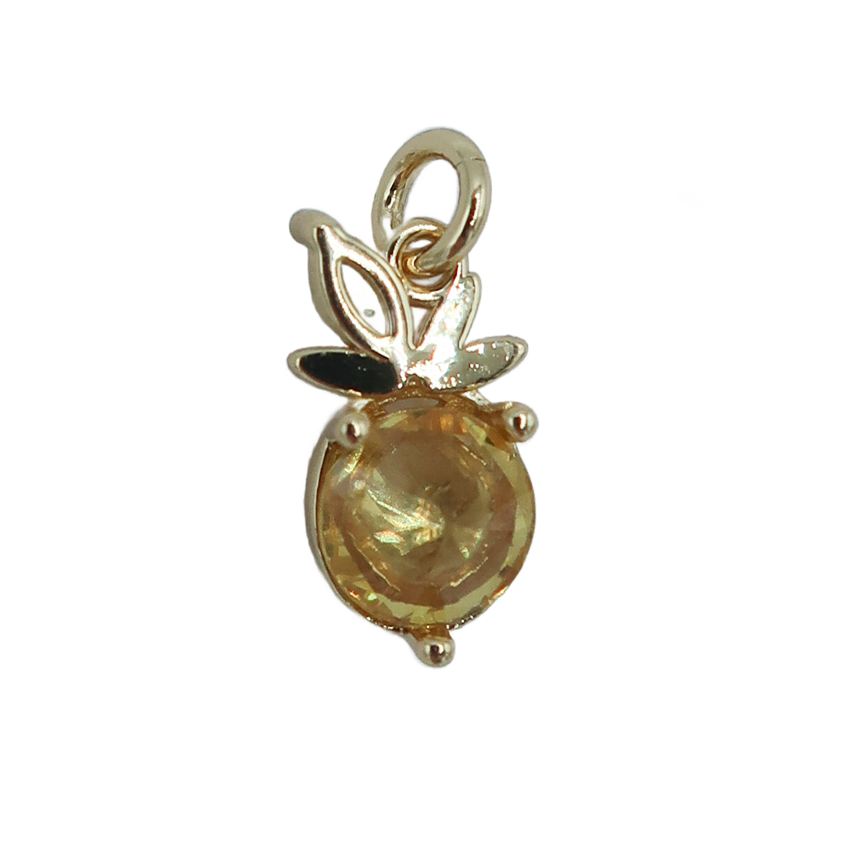 Pineapple Gemstone Charm
