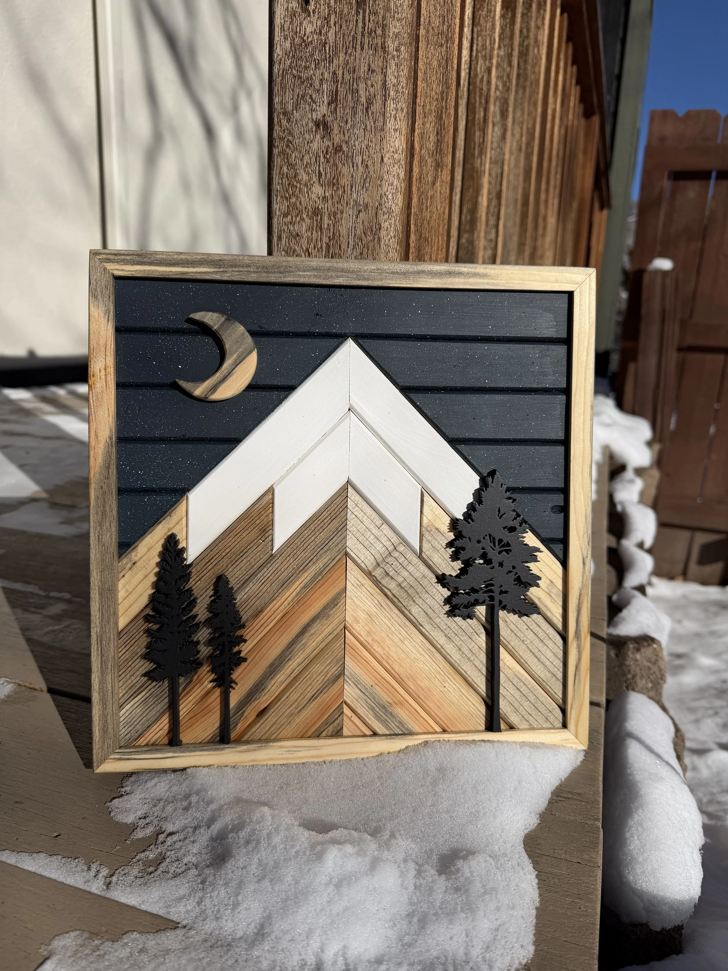 Mini Mountain Mosaic - Pines Under Stars 2