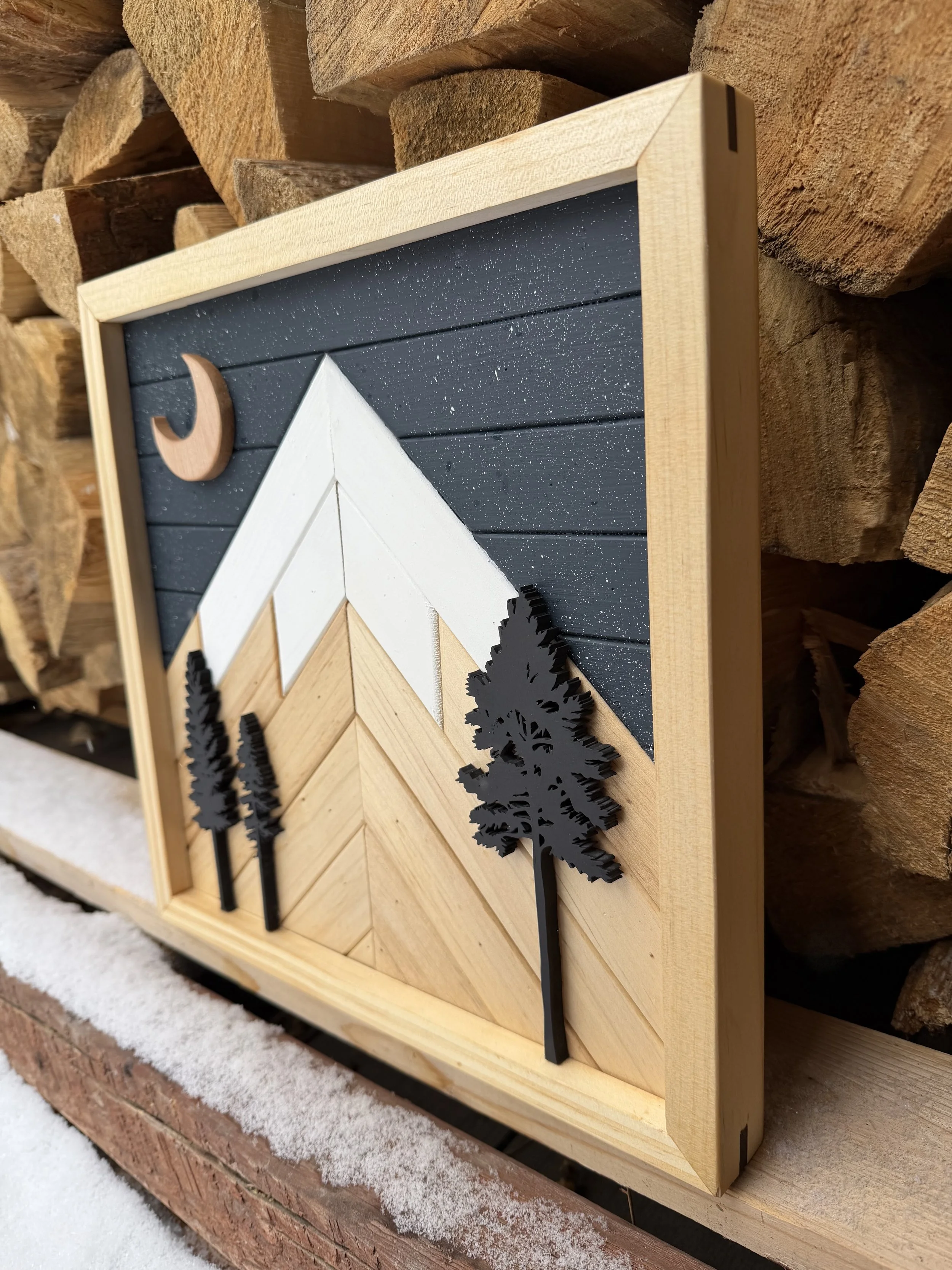 Mini Mountain Mosaic -Pines Under Stars