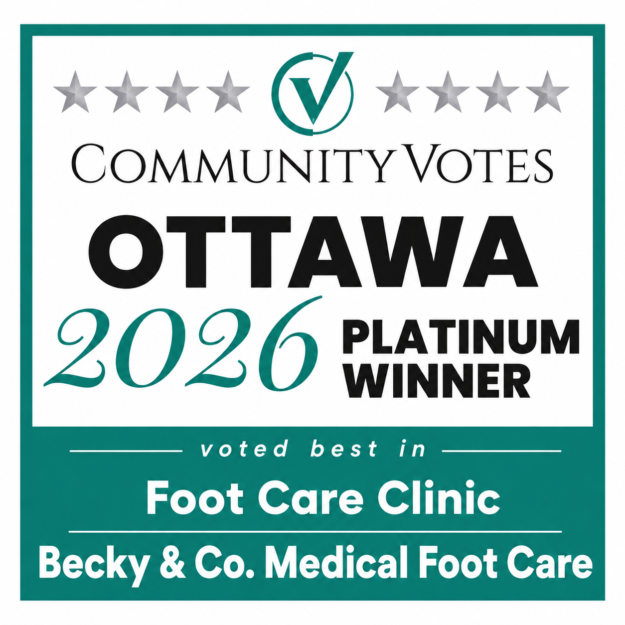 🏆 Voted Ottawa’s BEST Foot Care Clinic!