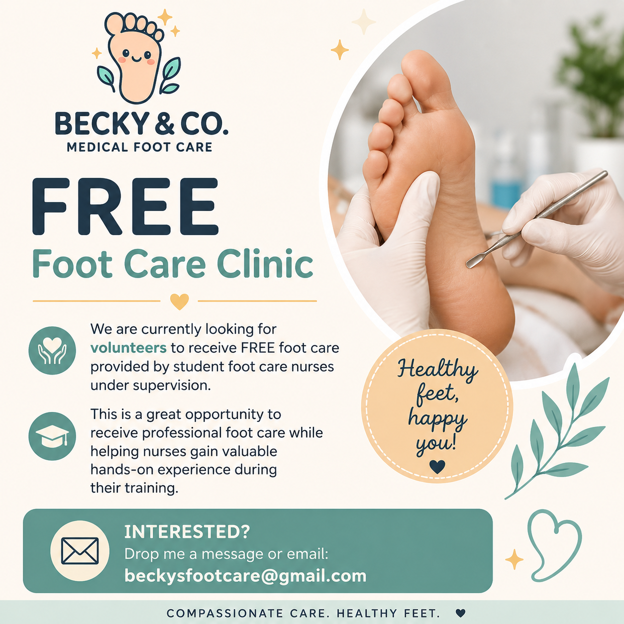 Free Student Foot Care Clinics in Ottawa