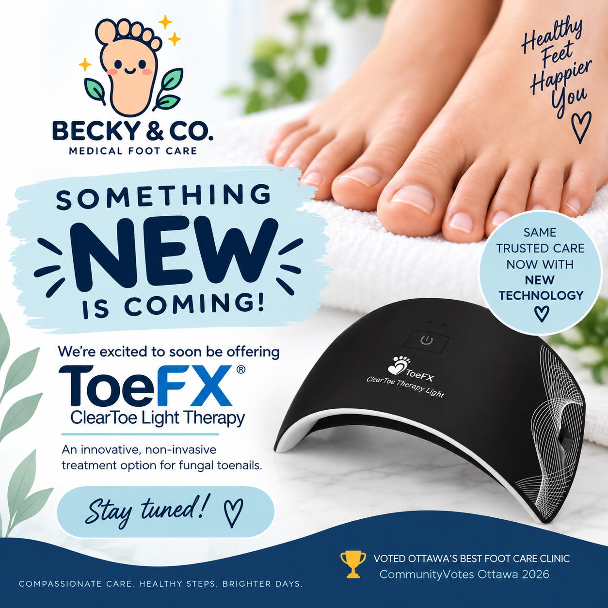 New Service: ToeFX Light Therapy for Fungal Toenails