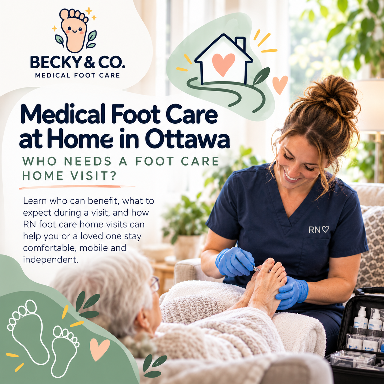 Medical Foot Care at Home in Ottawa: Who Needs a Foot Care Home Visit?