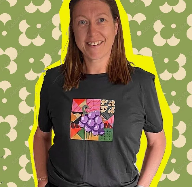 Grapes on 100% Organic Cotton T-shirt