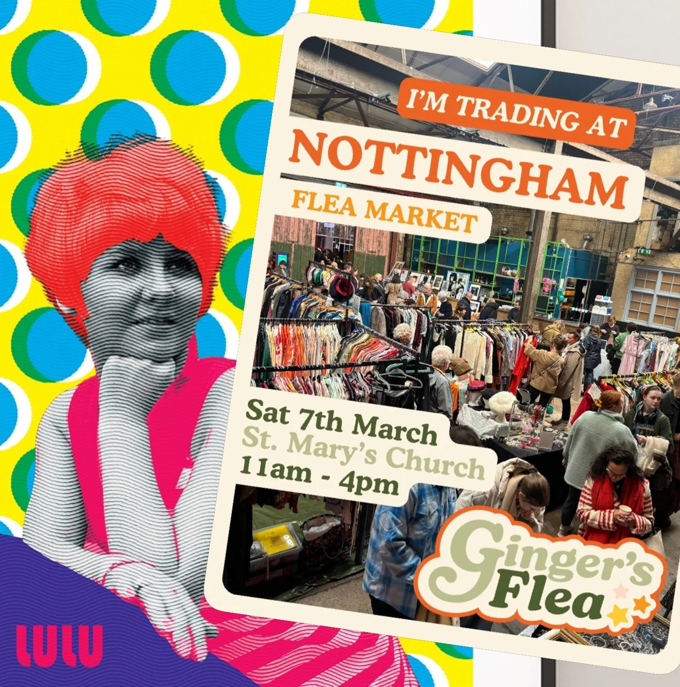 I&rsquo;m going all ginger this coming weekend. Firstly in Nottingham on Saturday 7th March, then Leicester on Sunday the 8th. I&rsquo;ve never done a Ginger&rsquo;s Flea before but I&rsquo;m vintage so I should fit in 😁 wish me luck or better still