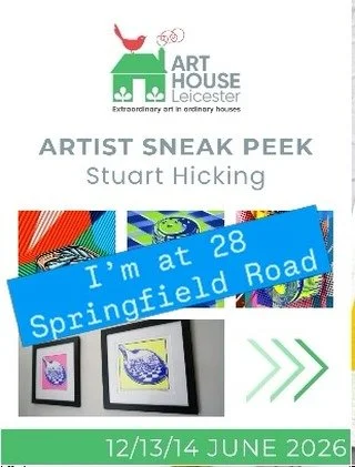 I&rsquo;m lucky enough to be here all weekend, sharing the space with some wonderful artists and being part of the creative community which is Art  House Leicester.