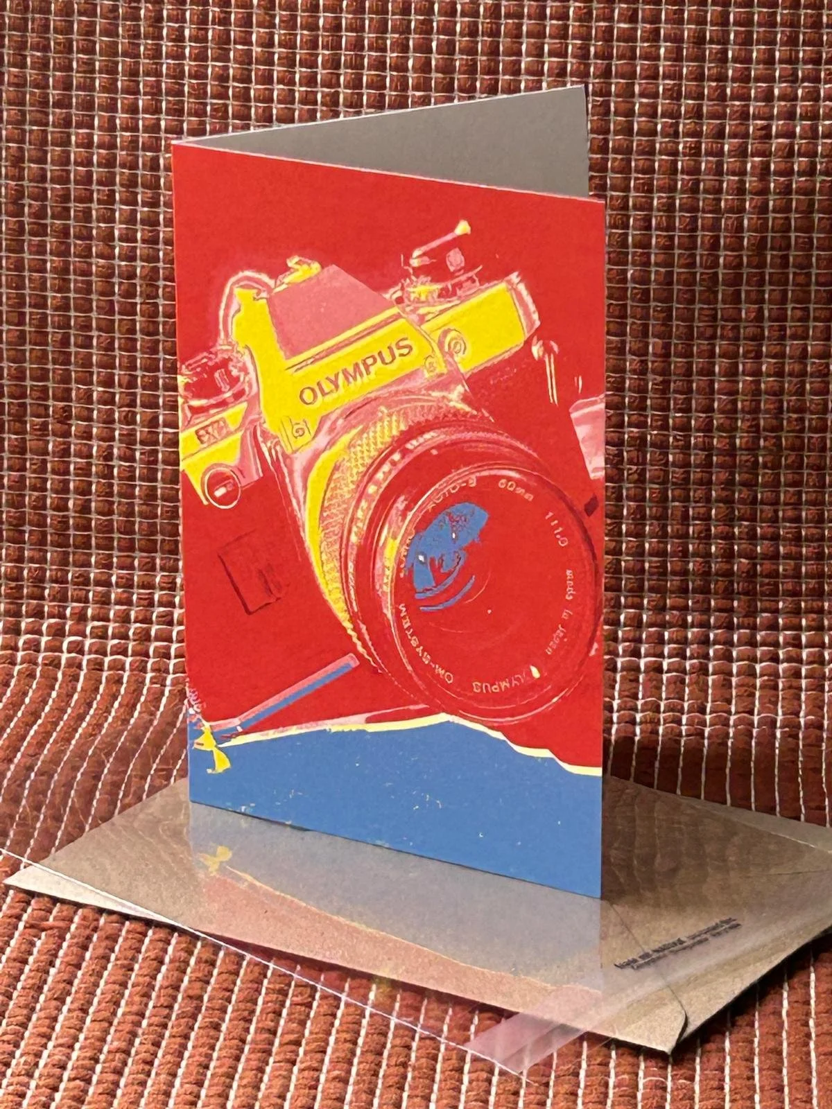 Olympus Camera Art Greeting Card