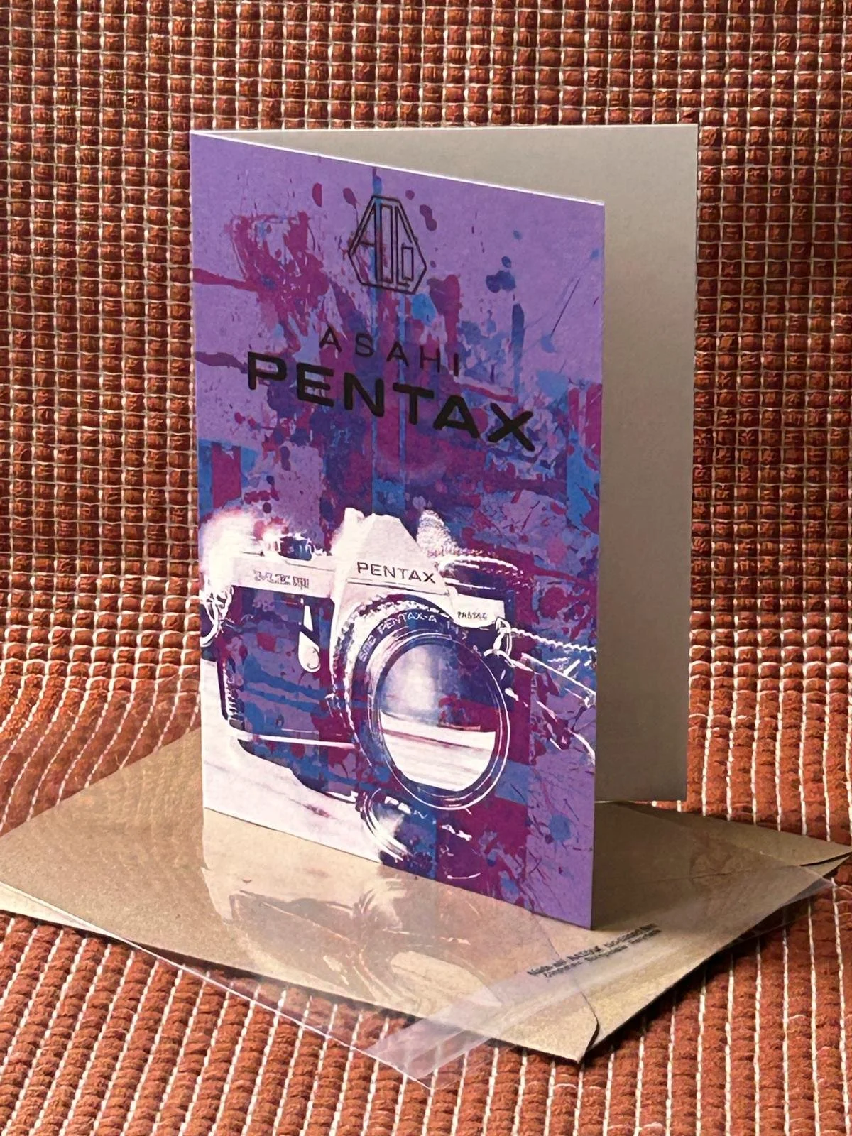 Pentax ME Super  Greeting card on 300gsm card