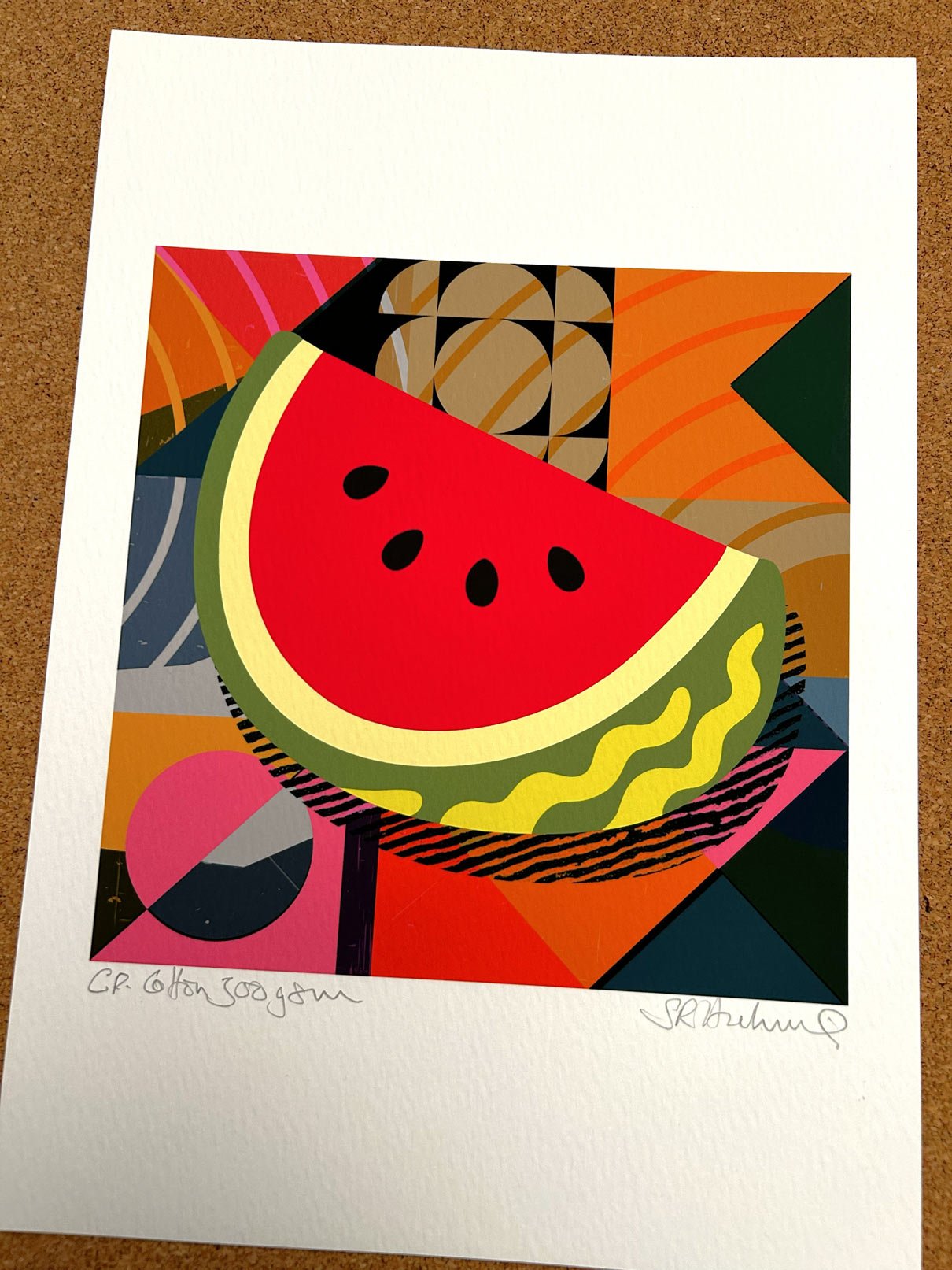 Watermelon - gallery prints on 300gsm cotton paper