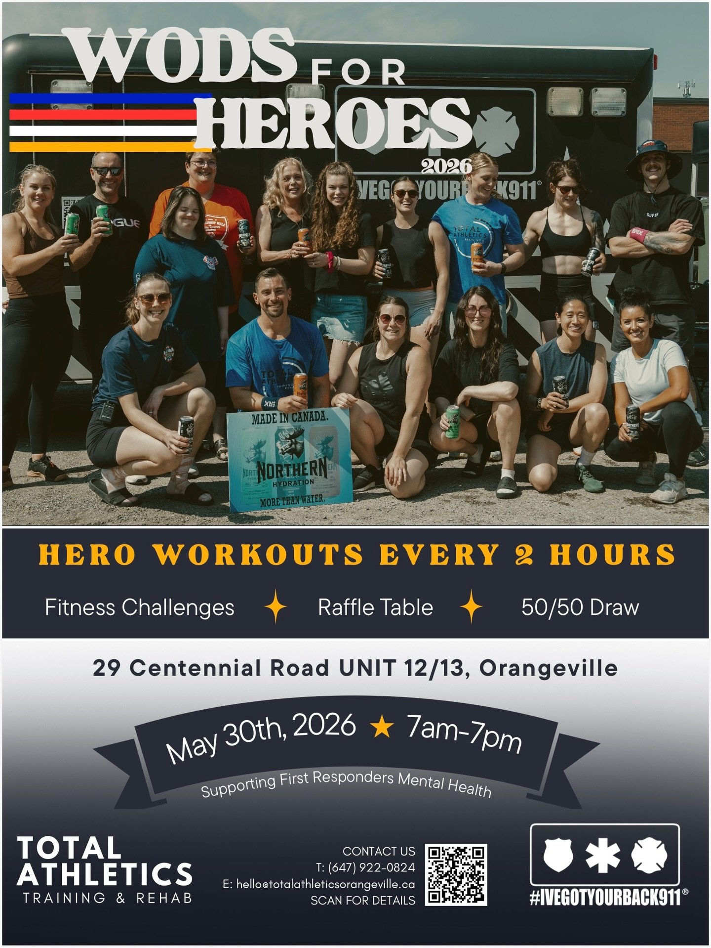 WODS For heroes is more than just a workout, 
This event is about raising awareness around mental health and supporting those who spend their lives protecting others.
The impact goes far beyond and that&rsquo;s what makes this day so important. 🙌 

