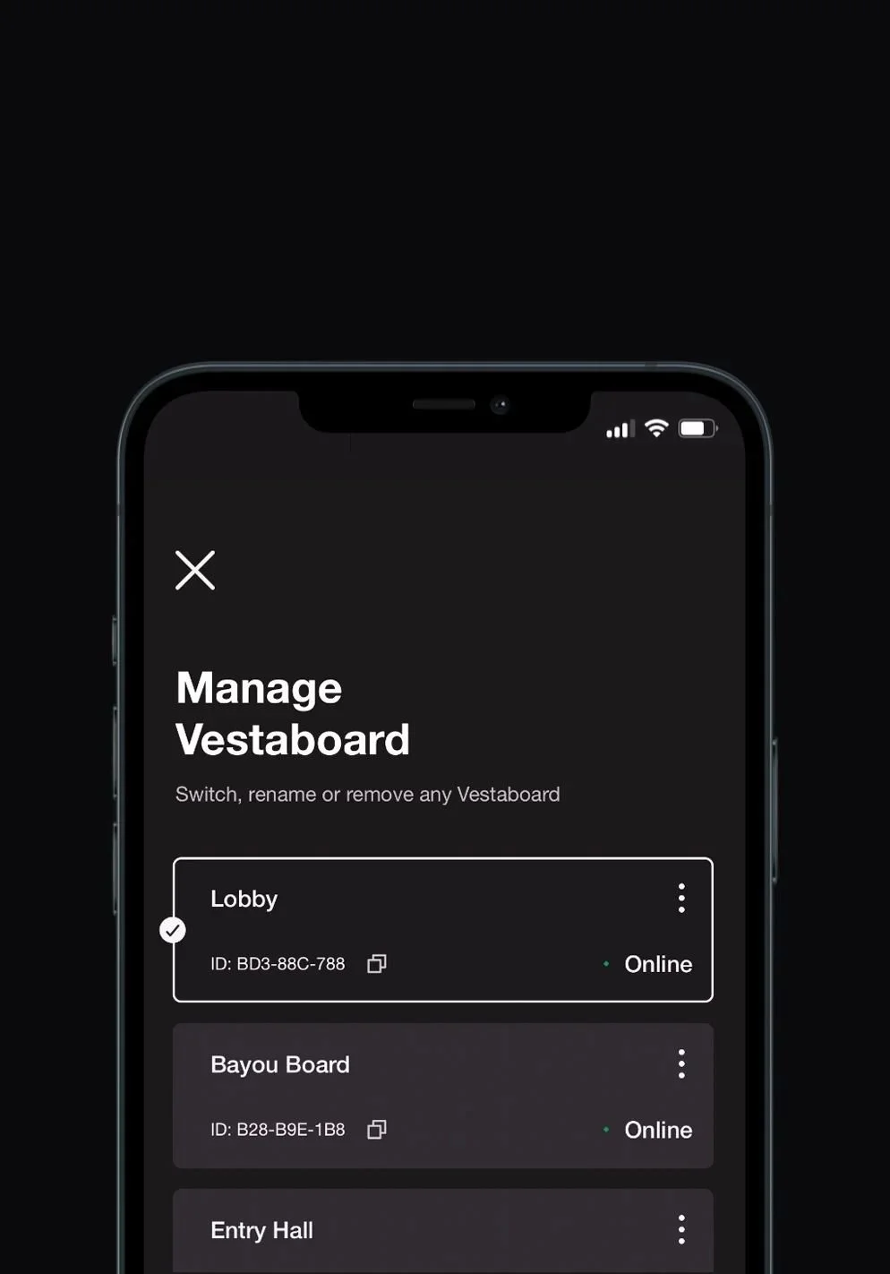Vestaboard App - Mehrere Displays verwalten - Exprimis.jpg