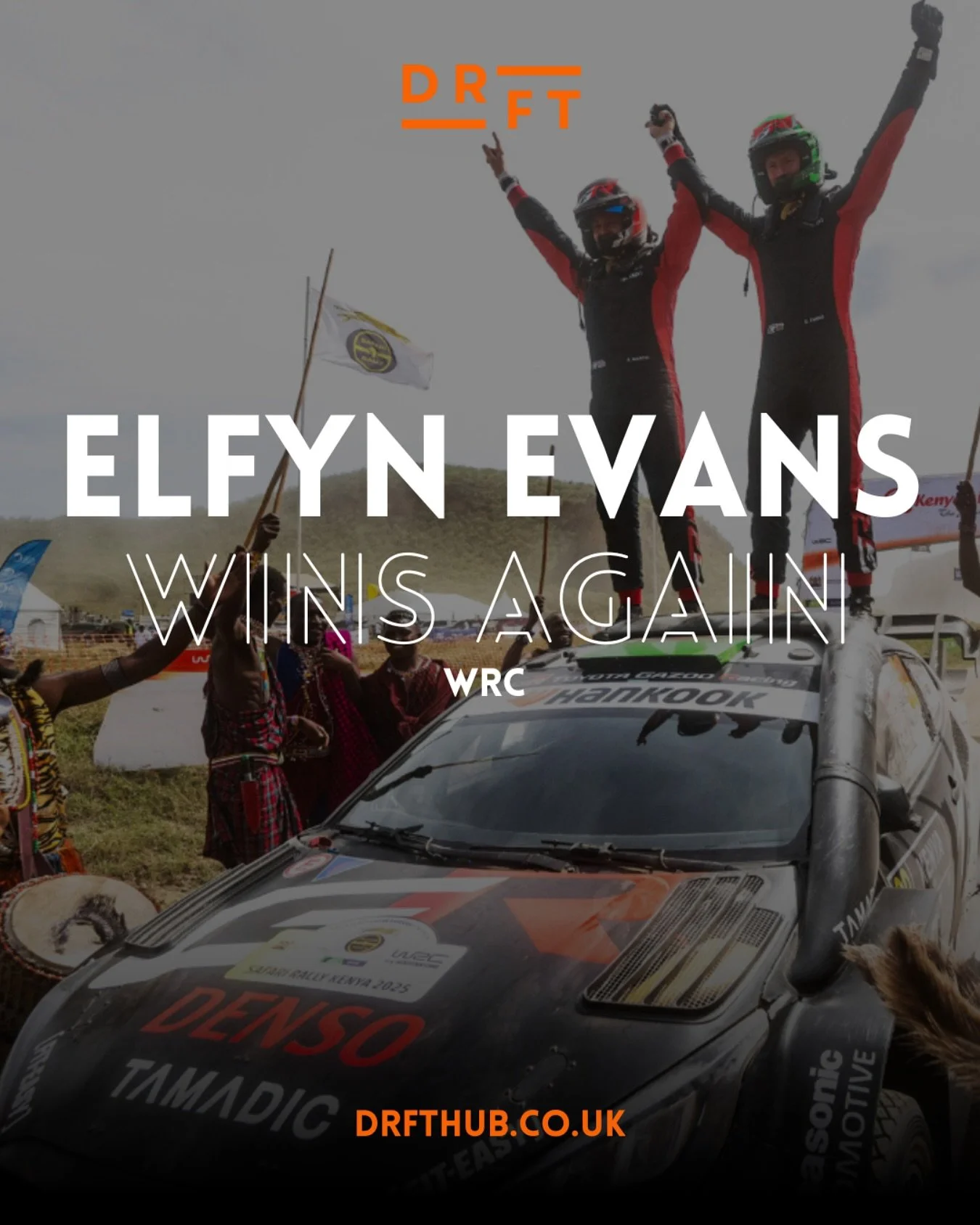The Welsh Rally driver wins again 🦏🏆 Da iawn Elfyn,  mae&rsquo;r boi yn hedfan! 🚀

Read up on our thoughts on the Championship at drfthub.co.uk 📱 

#wrc #rally #rallychampionship #elfynevans #elfyn #toyota #toyotagr #rallycar #rallycars #rallyfan