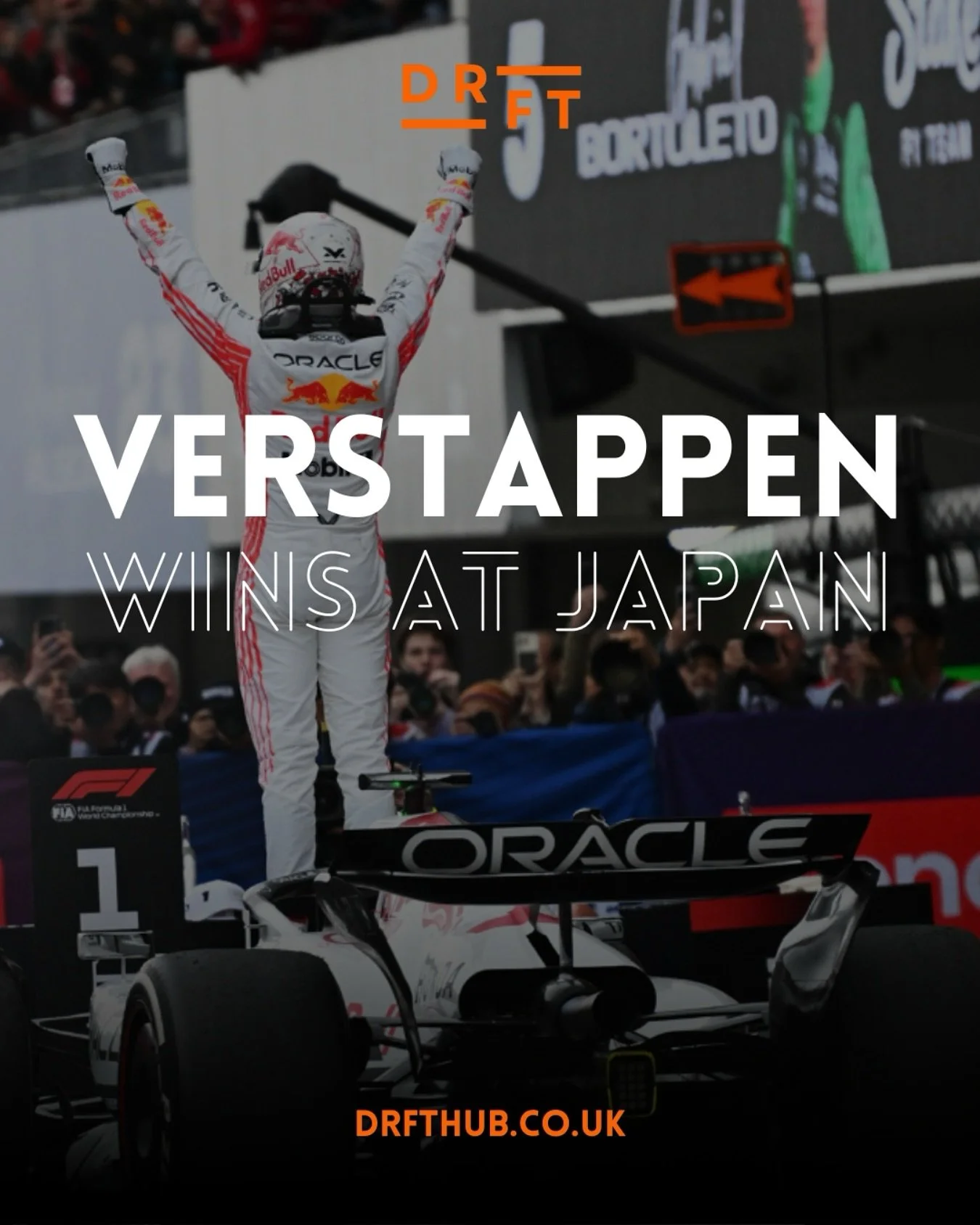 What a weekend for Verstappen 🏆 

From one of his top qualifying laps of his career, to winning the Grand Prix, Max has reminded us this weekend what he can do behind the wheel 🏁

Stay tuned for the full break down of the race weekend at drfthub.co