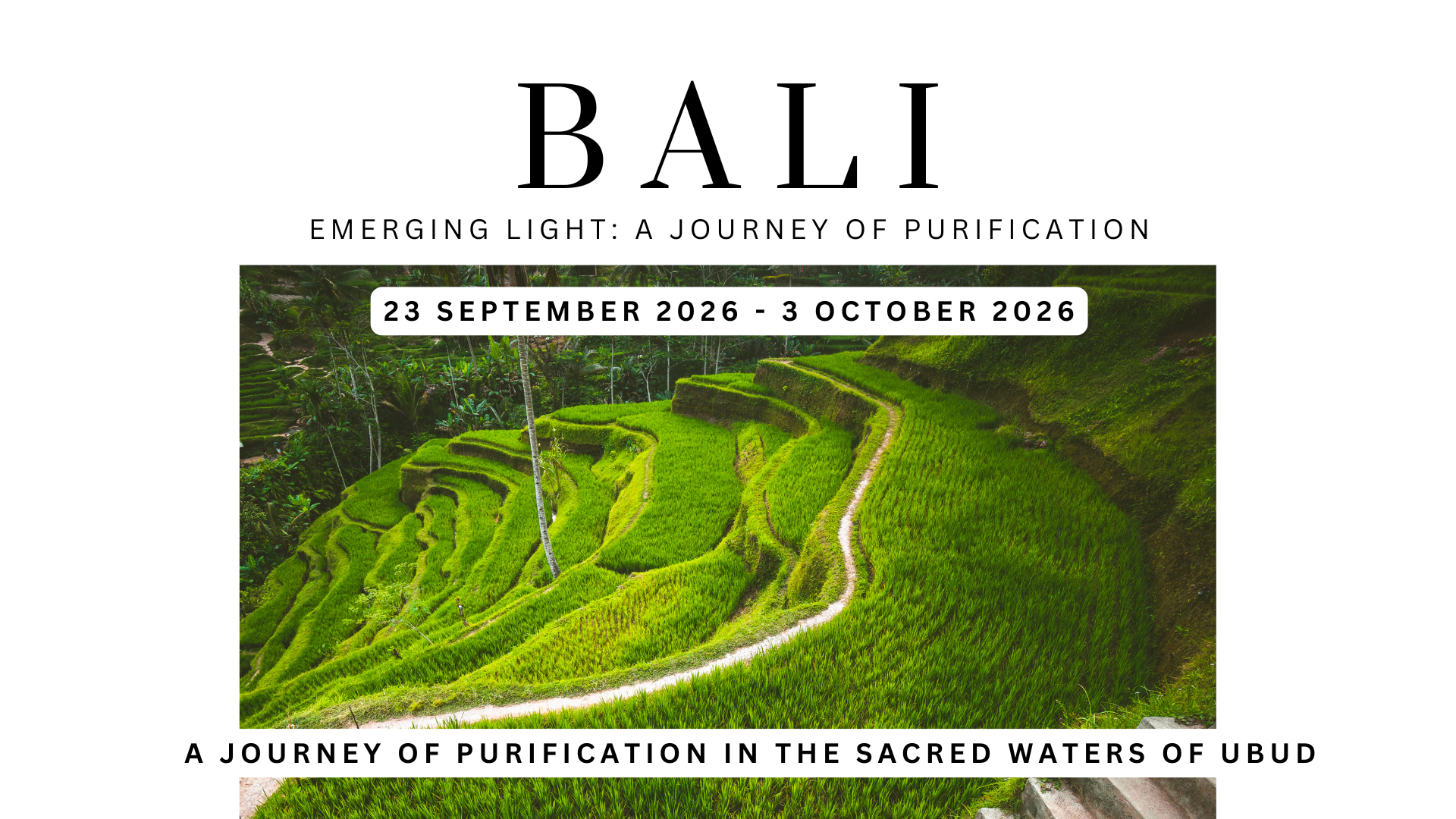 Bali Retreat September October 2026