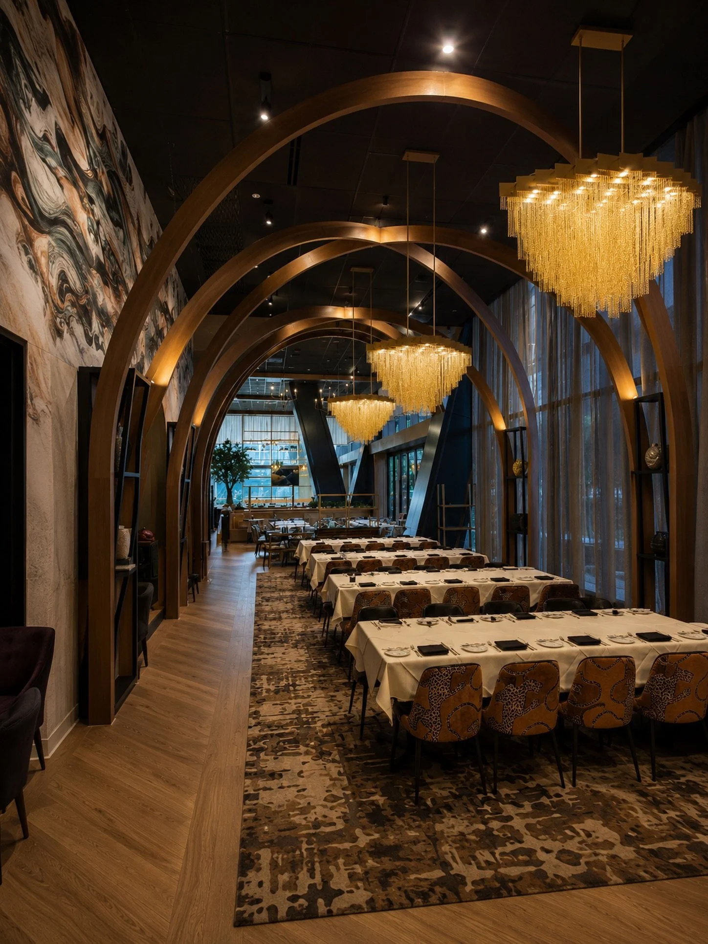 🌟 Some projects push craftsmanship to another level.

The sweeping architectural arches in this space weren&rsquo;t just designed to frame the dining experience&mdash;they were engineered, fabricated, and installed with precision. Complex curved mil