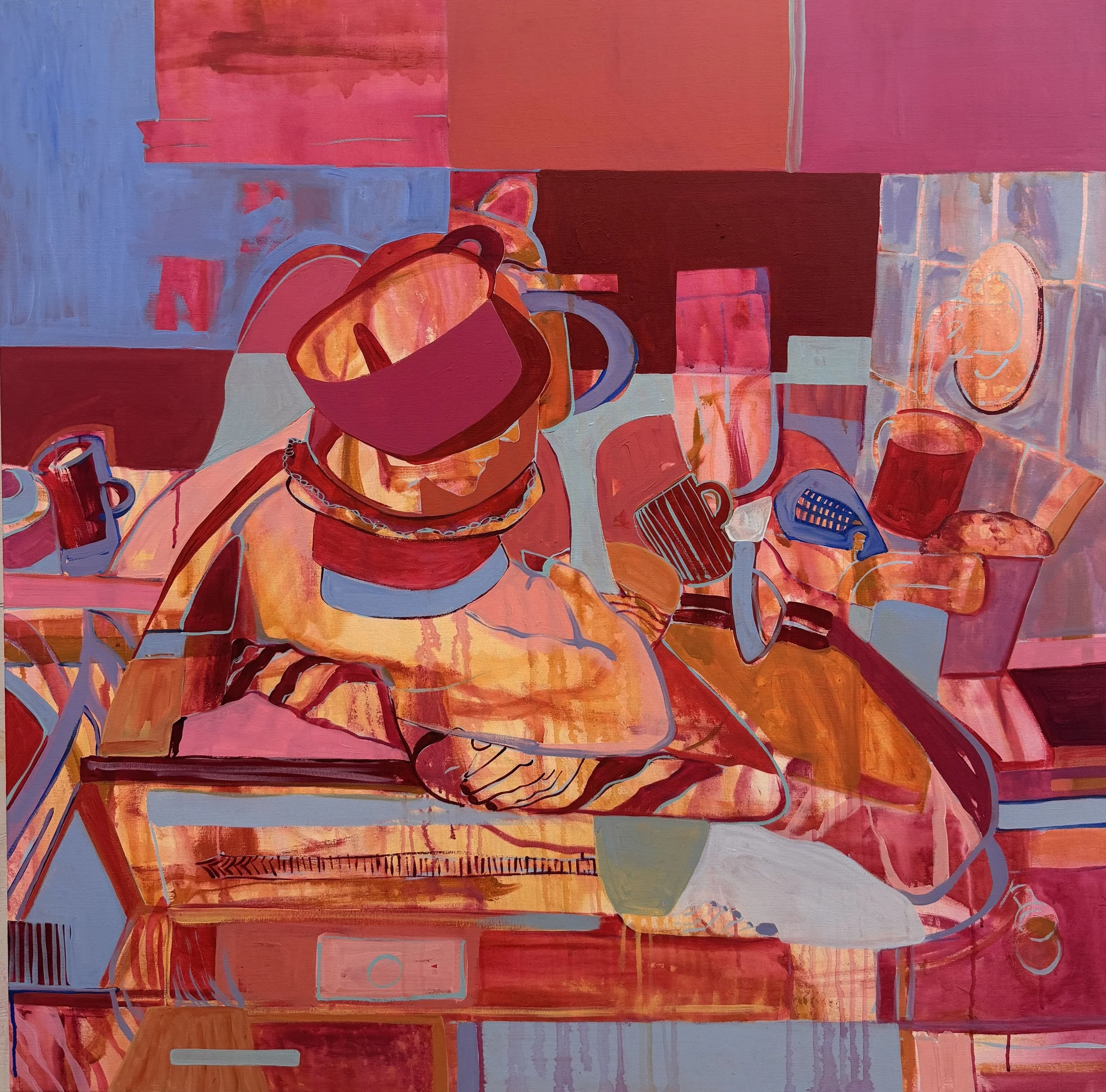 Untitled, 48" x 48", acrylic on canvas, 2026