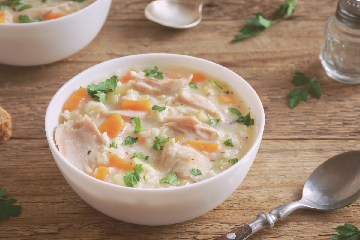 Cozy Creamy Chicken &amp; Wild Rice Soup