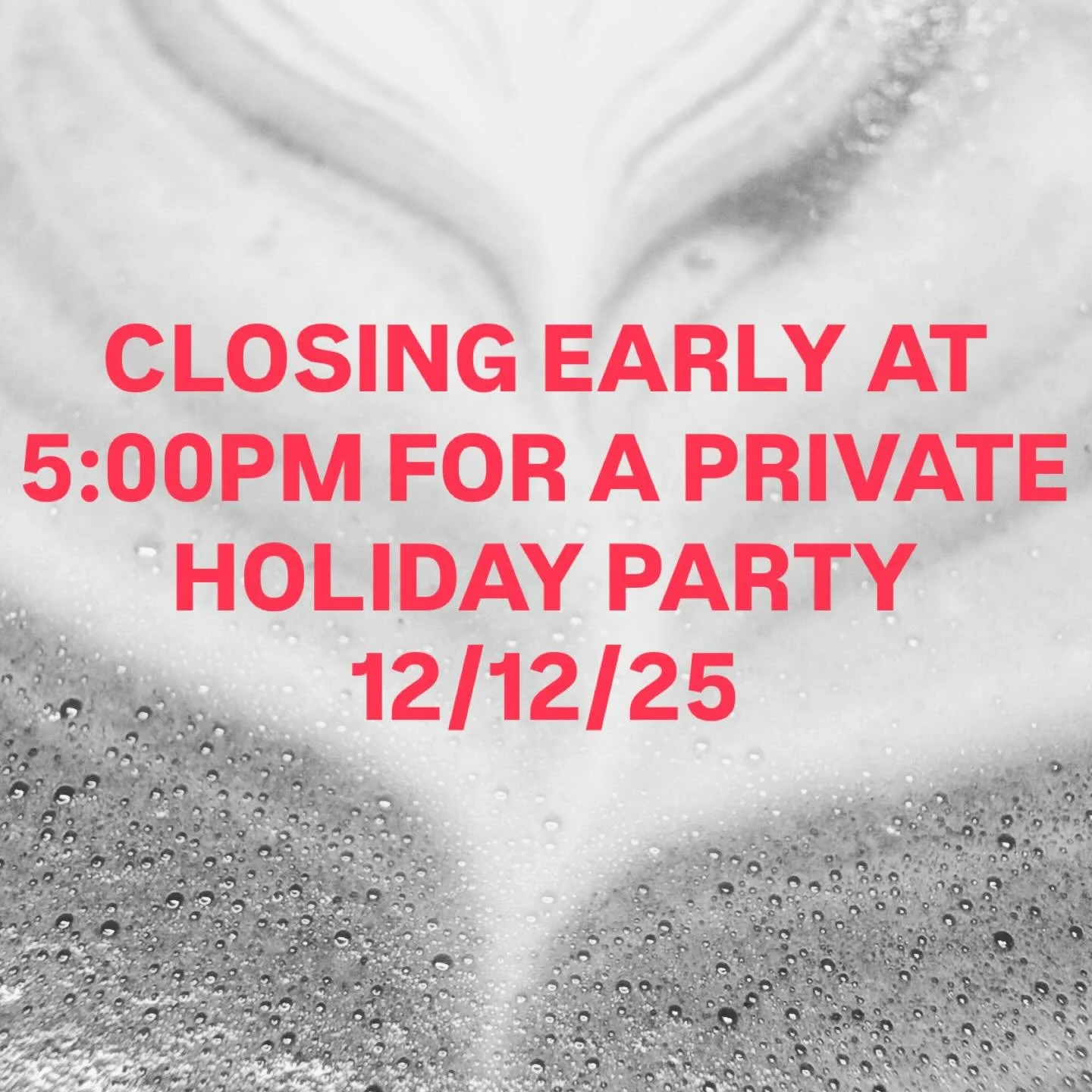 CLOSING EARLY 12/12/25 FOR A PRIVATE HOLIDAY PARTY AT 5PM!! NORMAL HOURS SATURDAY AND SUNDAY 7AM-10PM!! If you&rsquo;re interested in hosting your own party DM us or Email us info@recreationalcoffee.com #coffee #longbeach #losangeles #cafe #coffeesho