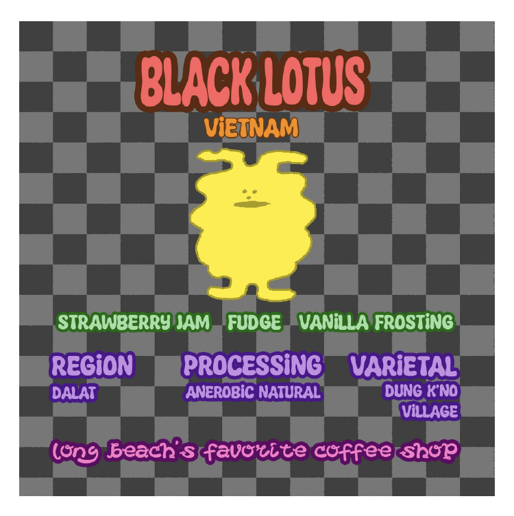 Black Lotus Vietnam - Whole Bean Coffee