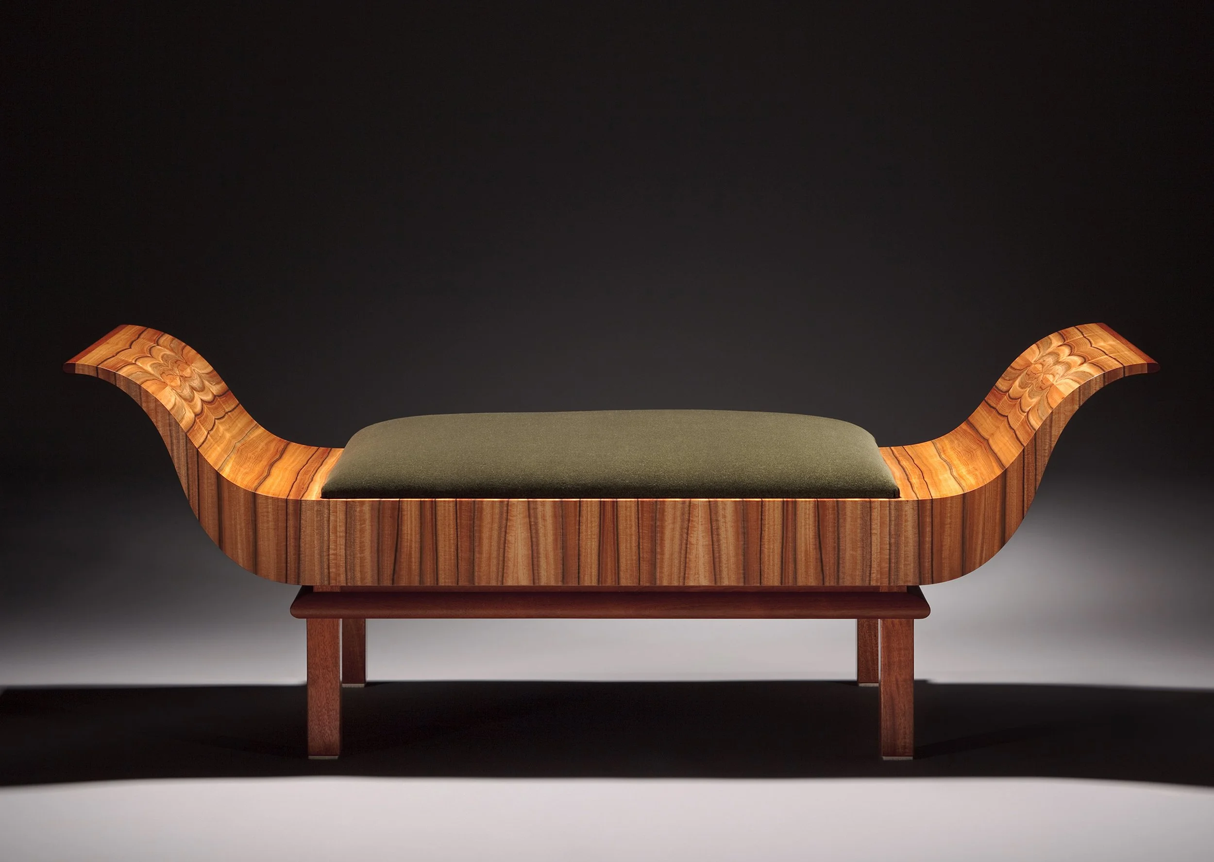  Loveseat - Tineo Veneer &amp; Mahogany