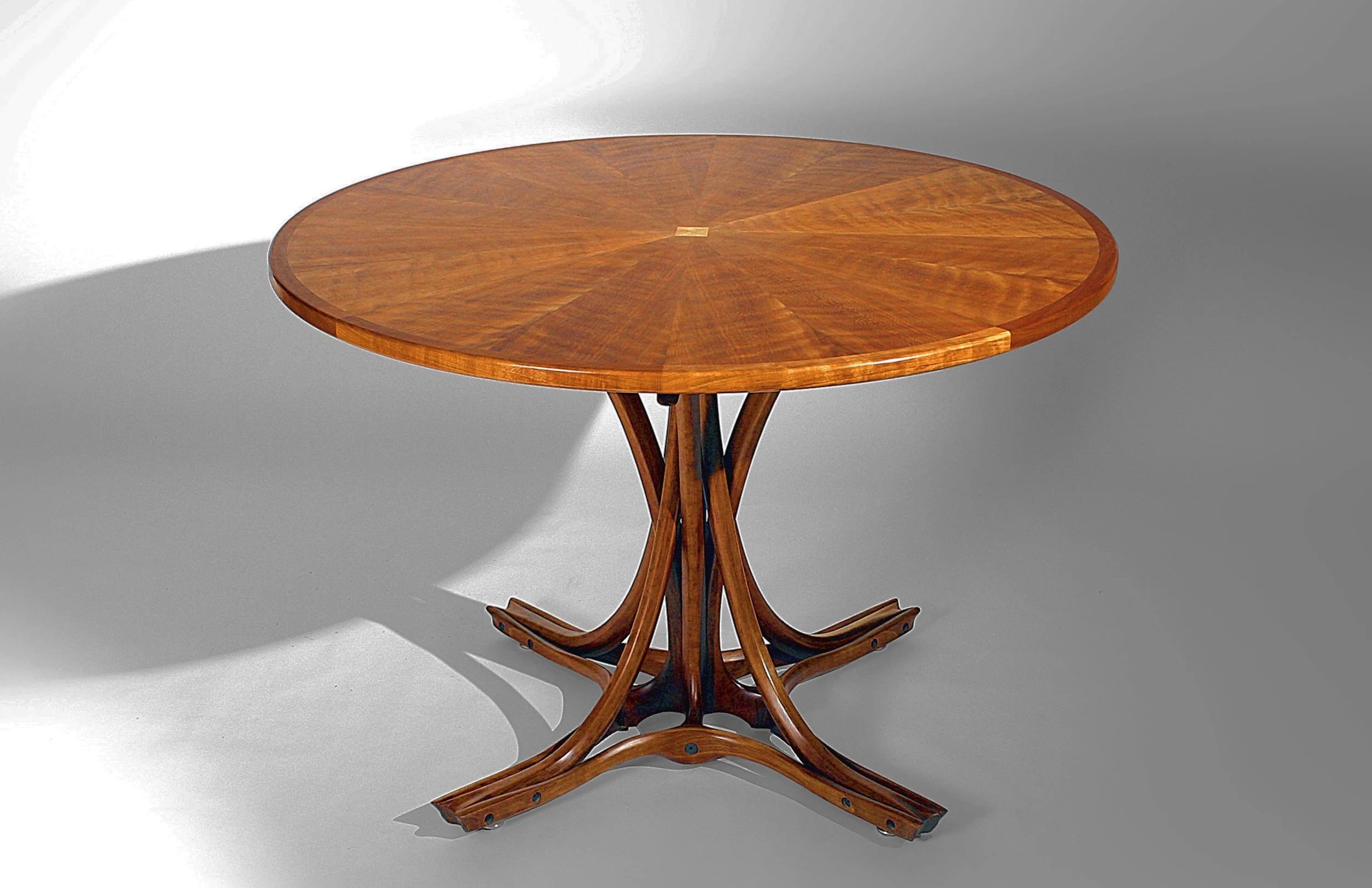 "Virginia's" Dining Table - Figured Cherry Veneer  &amp;  Cherry 
