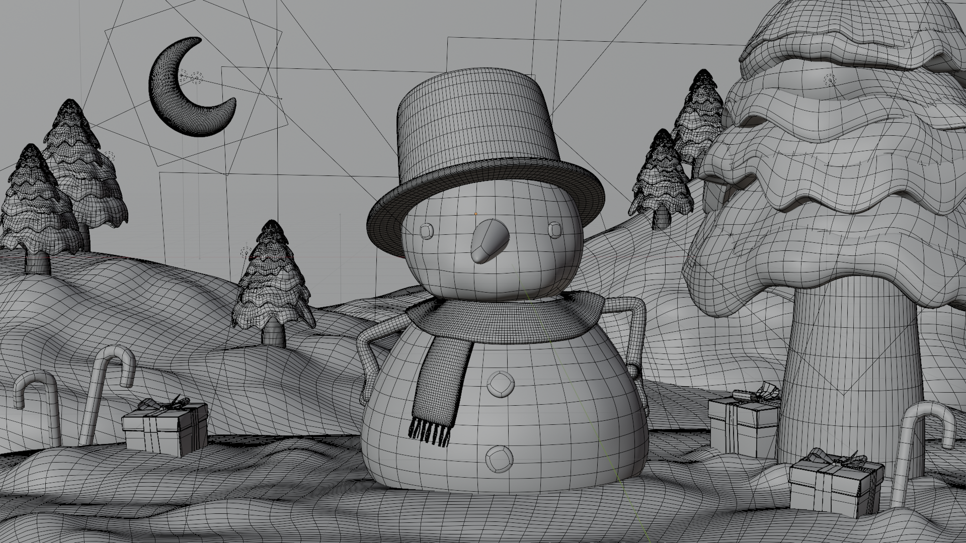 Snowman - Wireframe