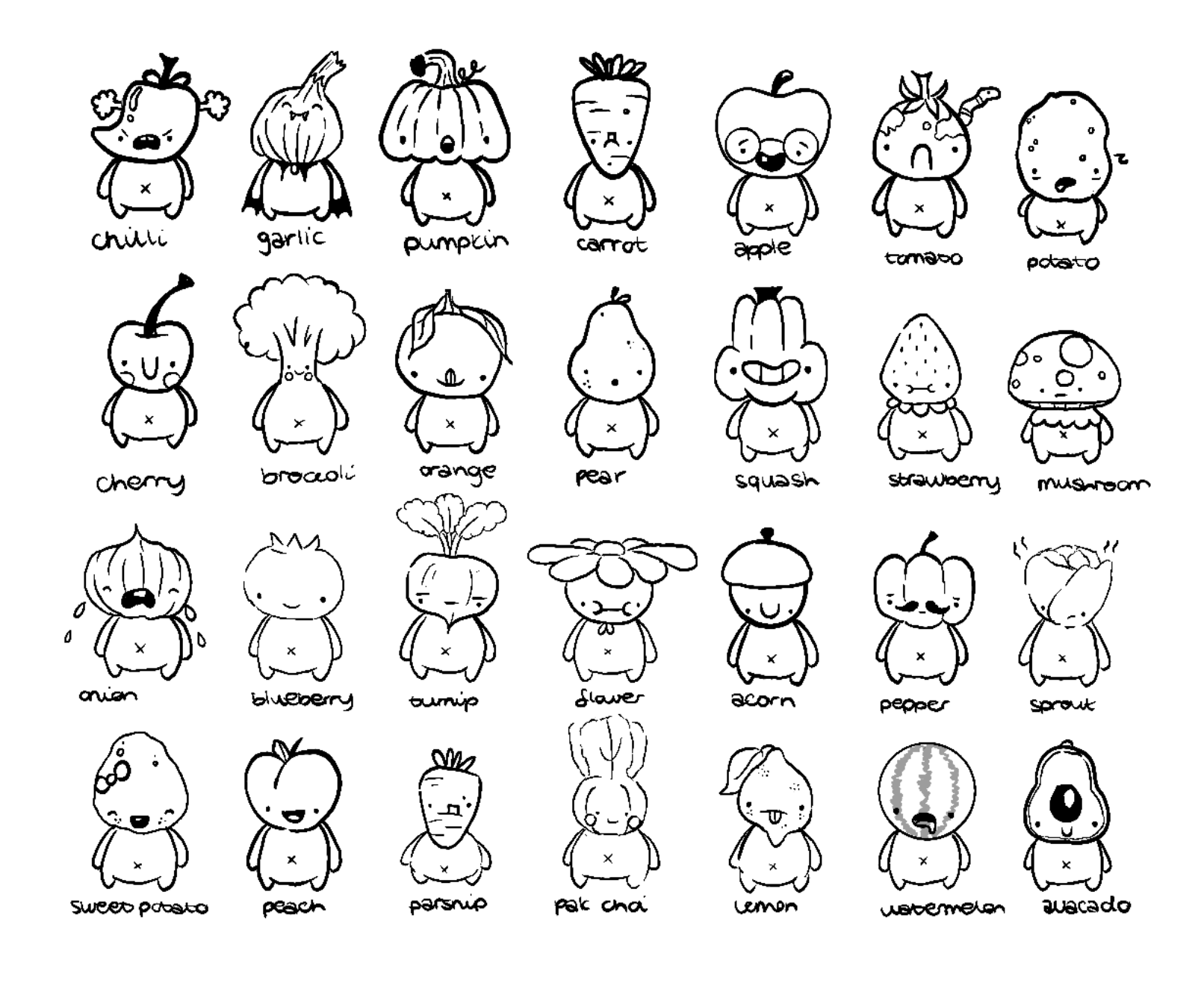 Initial Character Sketches