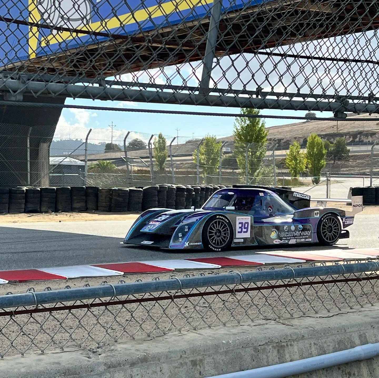 Amazing area, amazing race track and weird weather.  Disappointing results but any weekend in a race car is a good one! Thanks to @go_owen66 @vacaymywayofficial! #NP01 @motorsportsebeco #mazdamotorsports