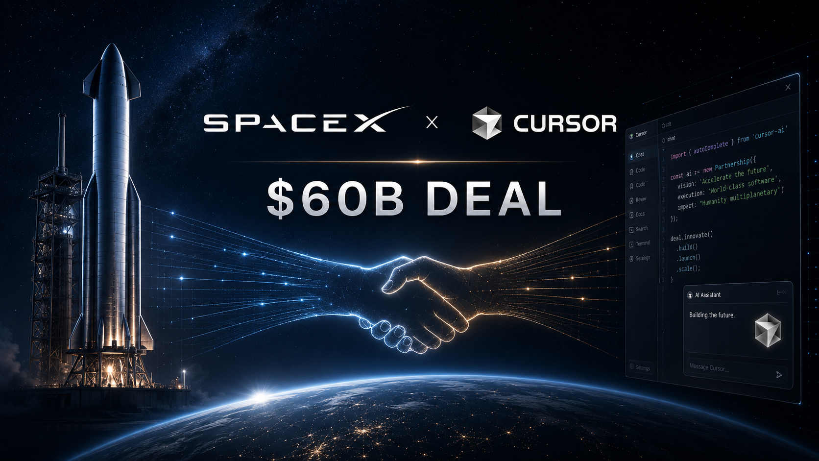 Elon Musk’s SpaceX to Buy Cursor in $60B Anysphere Deal