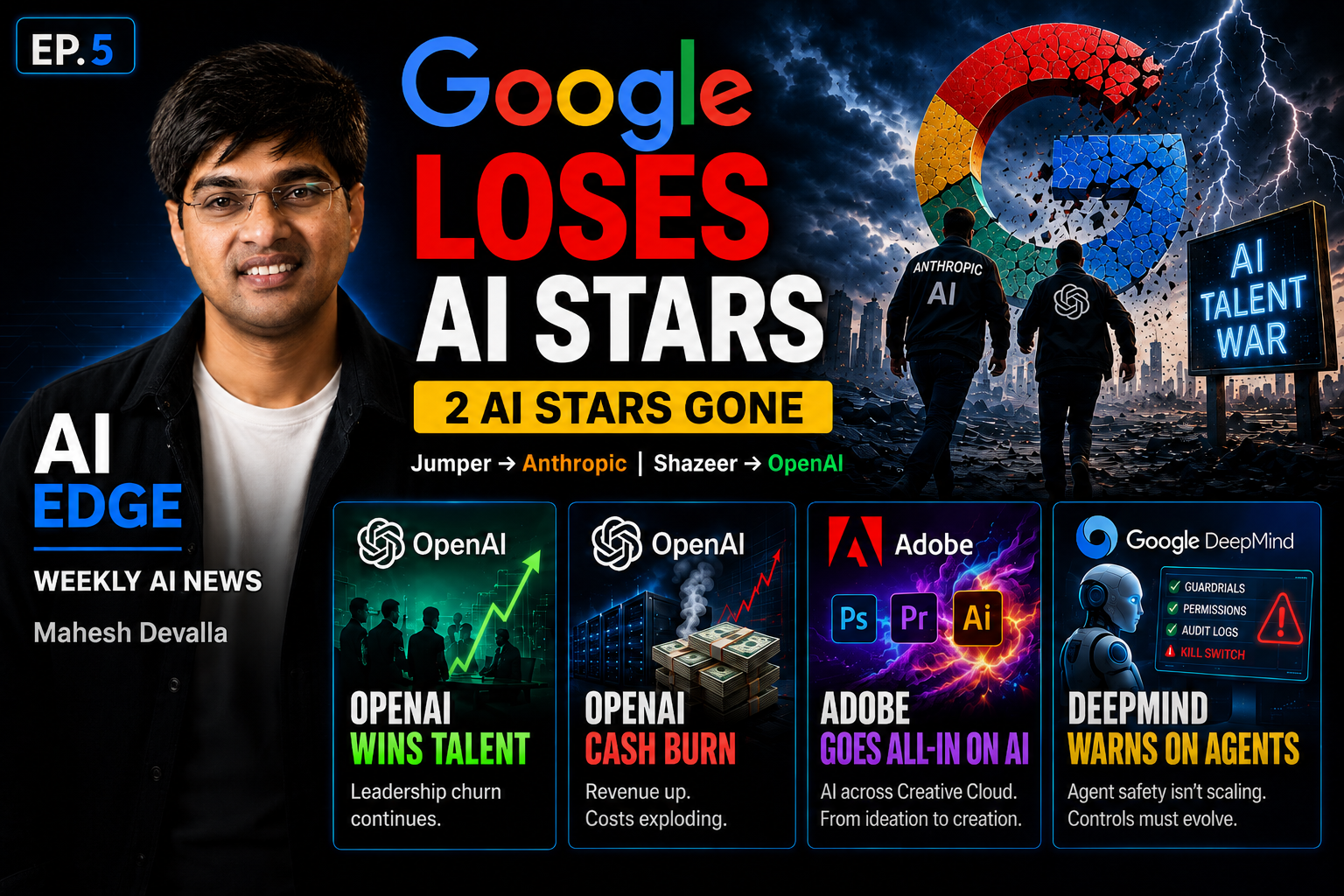 Google Loses AI Stars as the Talent War Heats Up
