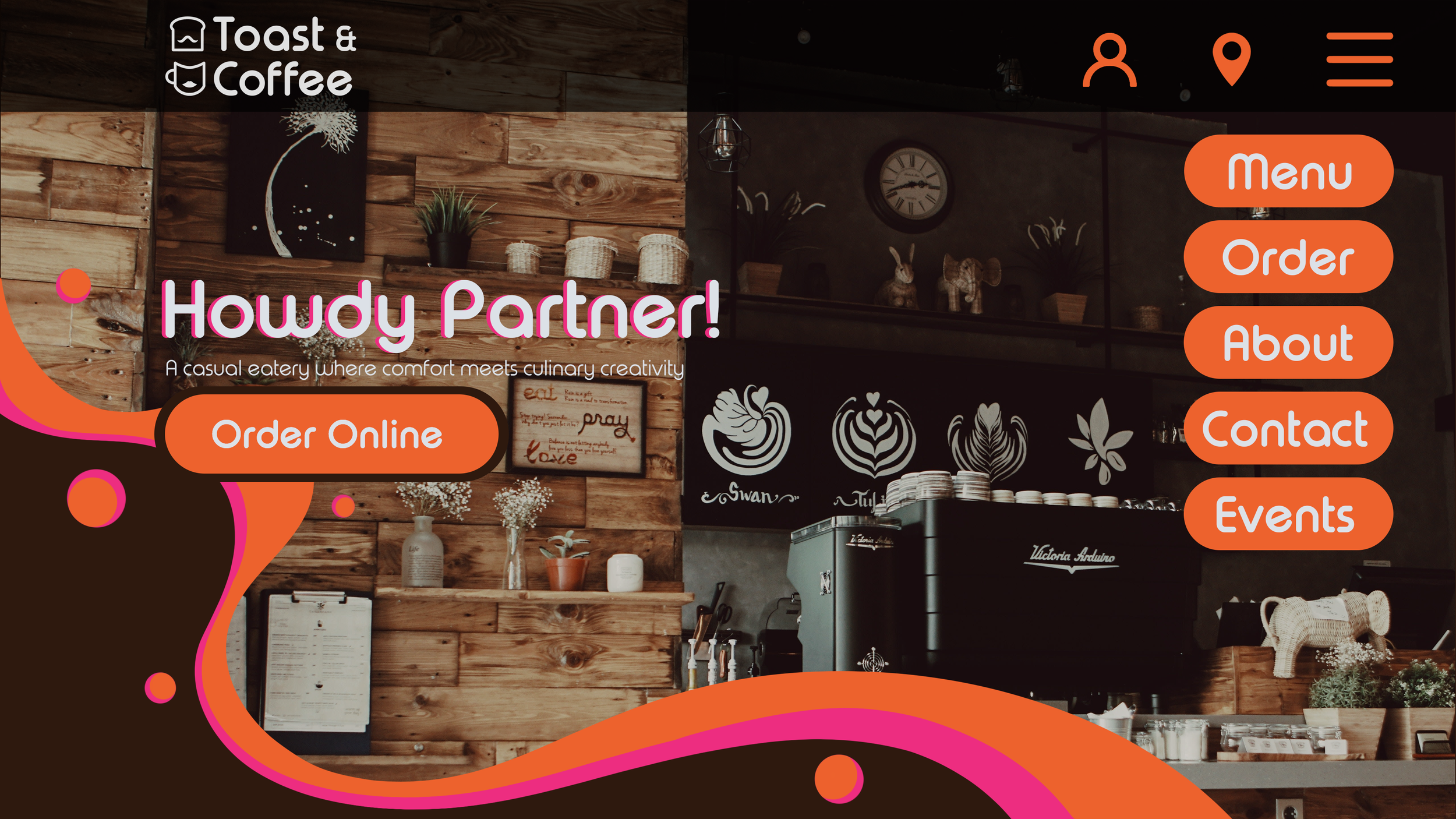 Website Front Page Concept