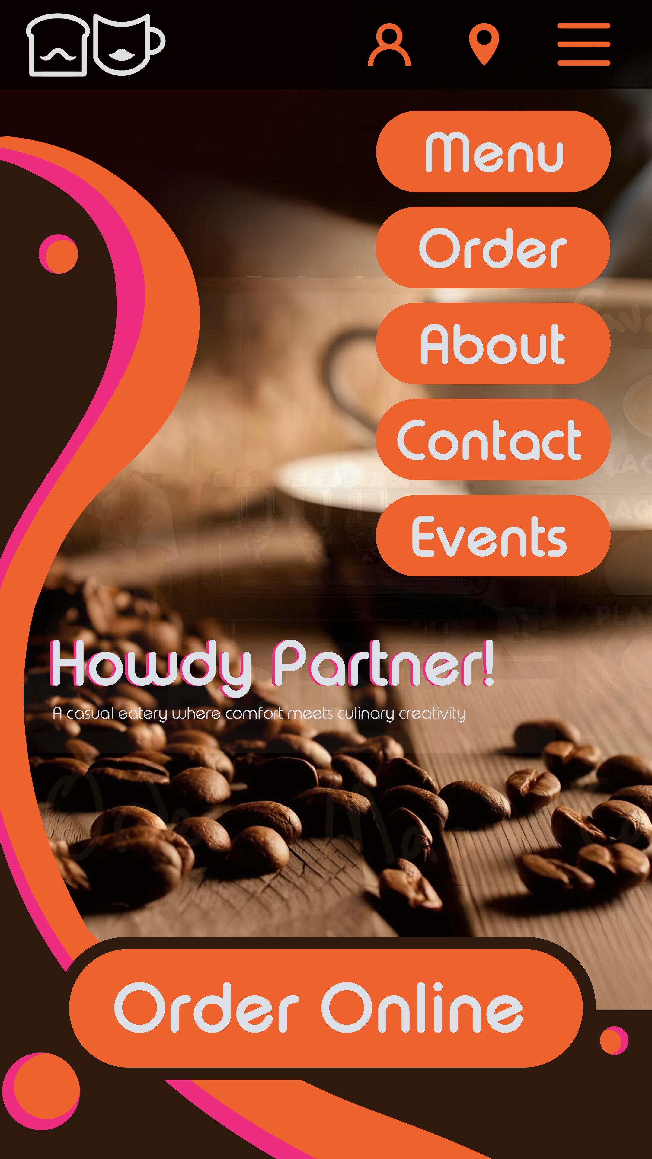 Website Mobile Page Concept