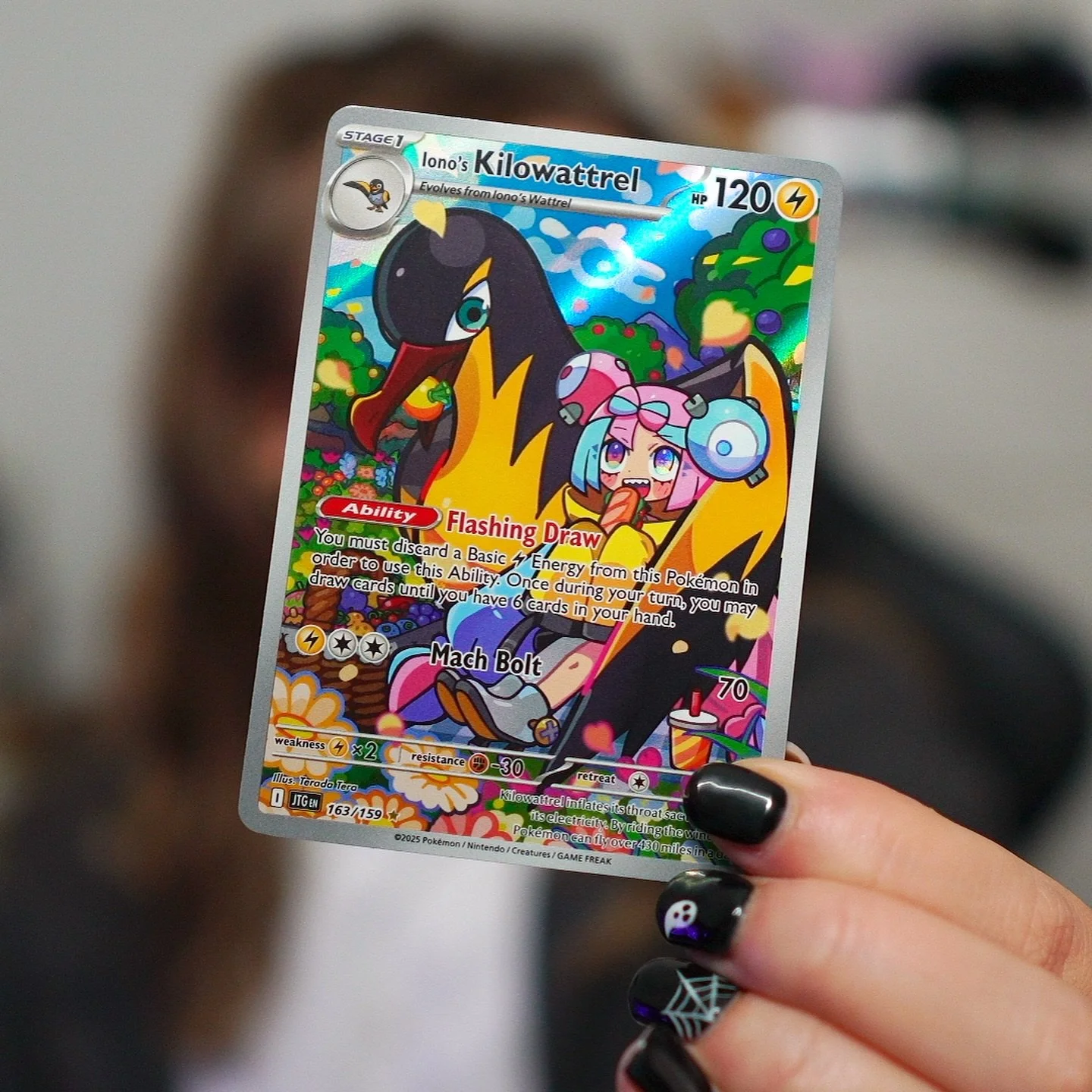 Pok&eacute;mon pulls from Journey Together ✨

Kilowattrel might be my new favourite card that I&rsquo;ve collected 💜

Which one if your favourite?

#pokemon #pokemontcgcommunity #tcgcollector #tcgcommunity #pokemoncards