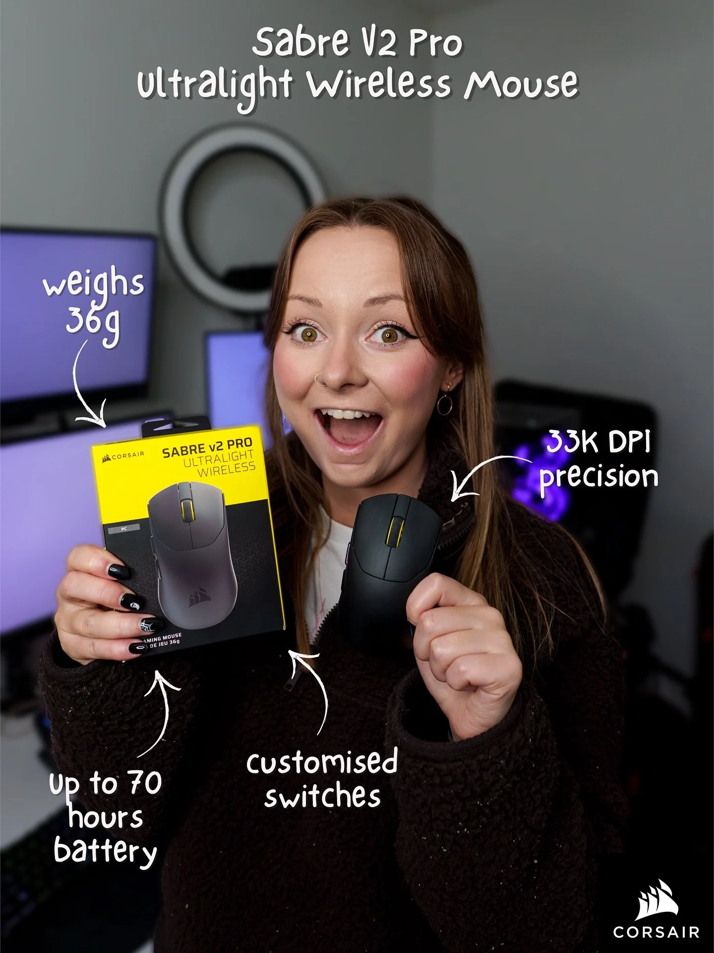 [AD] Thank you to @CORSAIR for sending over their NEW ultralight mouse ✨

✅ Weighs only 36g
✅ 33K DPI precision
✅ 70 hours of battery life

Save 10% on yours with code: LuceIsHere

🛒: https://cor.sr/LuceIsHere

AD: Affiliate / Gifted