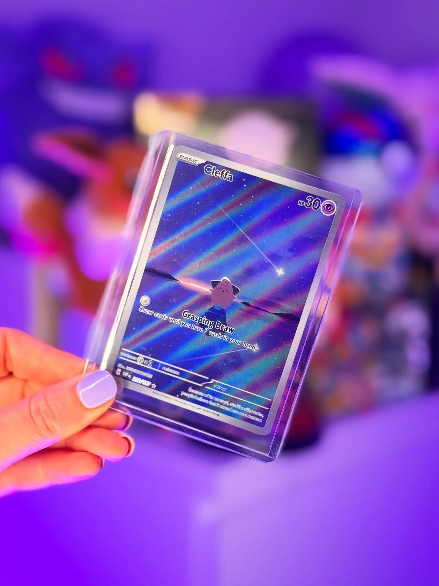 🤍 To the guy next to me at the card stand who said &lsquo;go on, treat yourself, your next hit is in that pack&rsquo; 

THANK YOU 🥹✨

I just pulled this from the Obsidian Flames packs I purchased yesterday 👏🏻

#pokemoncards #pokemontcg #pokemon