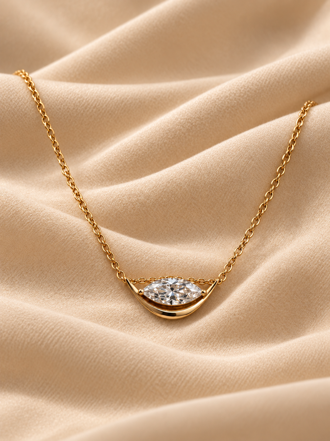 18K "Sling" Diamond Pendant