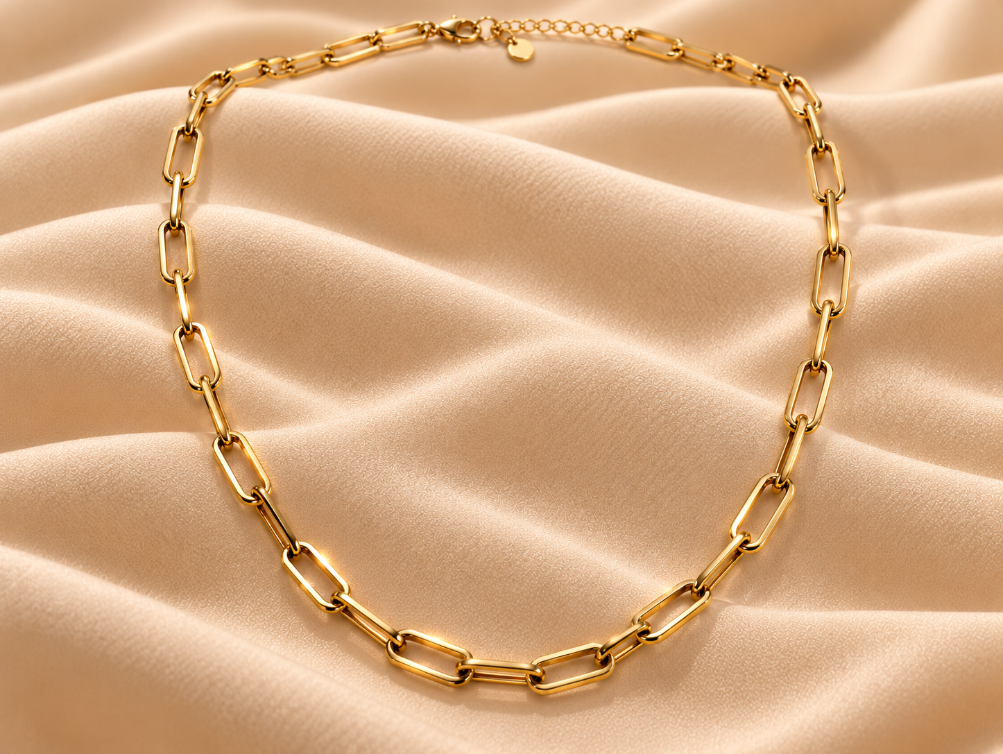 14K Paperclip Necklace