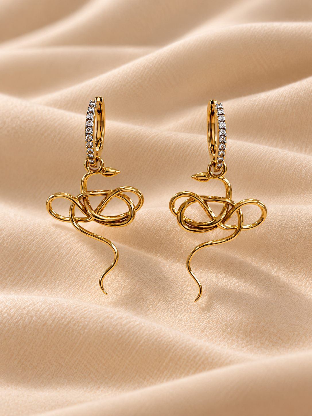 18K Snake Earring Jackets