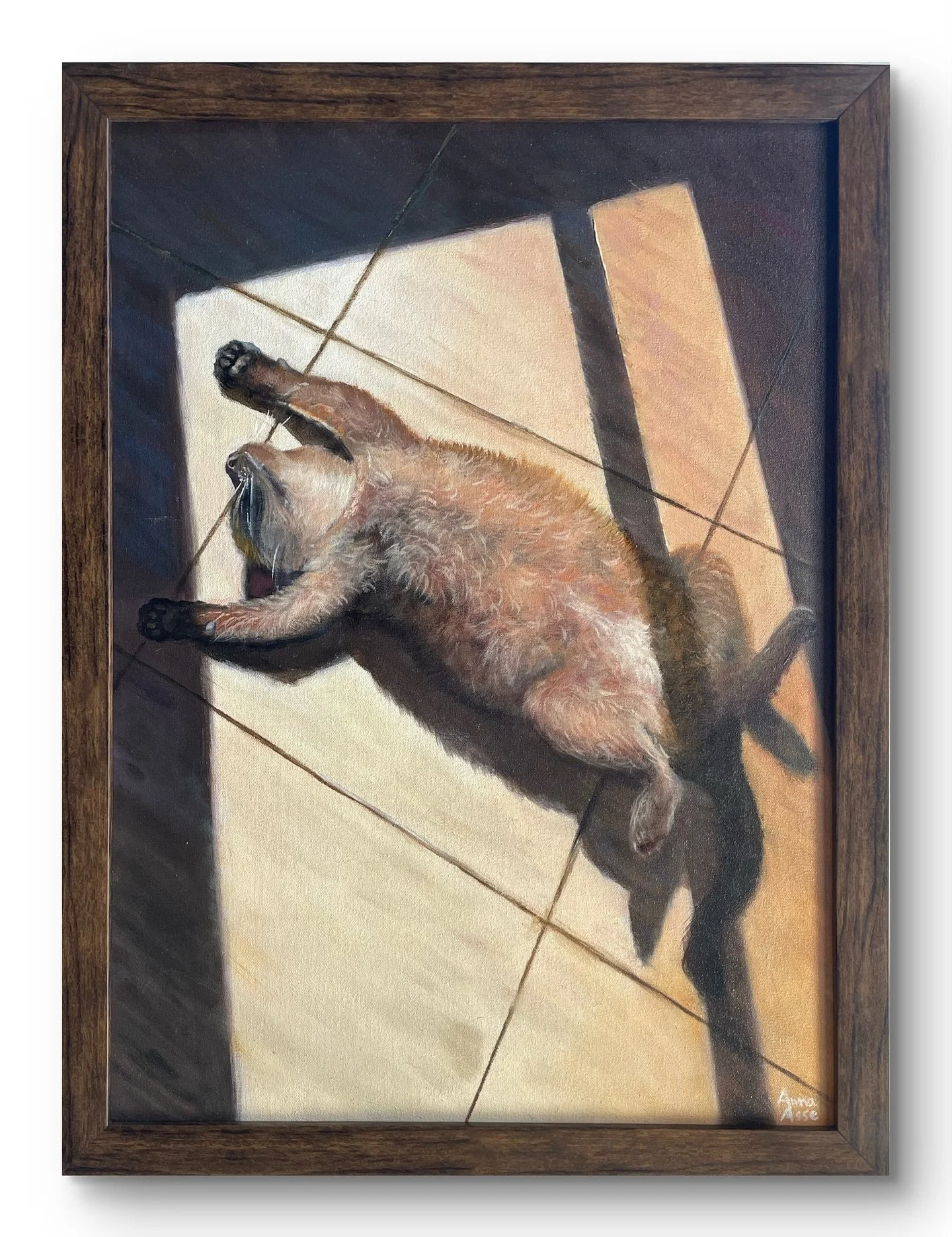 Bolinha tomando sol🐱☀️

✼ &Oacute;leo sobre tela 33cm X 43cm